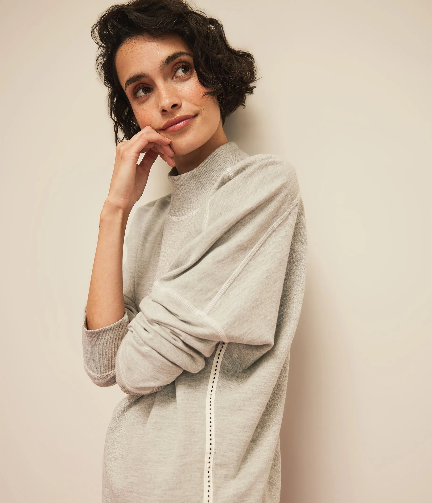 Mila Mock Neck Sweatshirt sold by Michael Stars