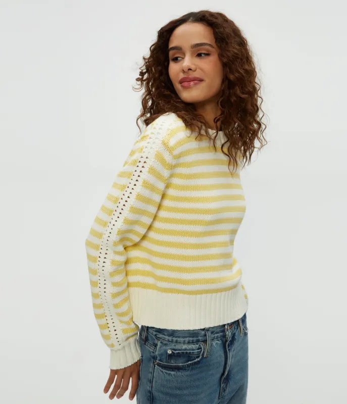 Merle Striped Crewneck Sweater sold by Michael Stars