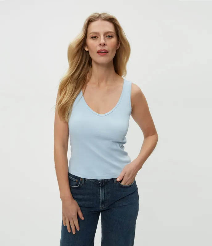 Sloan V-Neck Tank made by Michael Stars