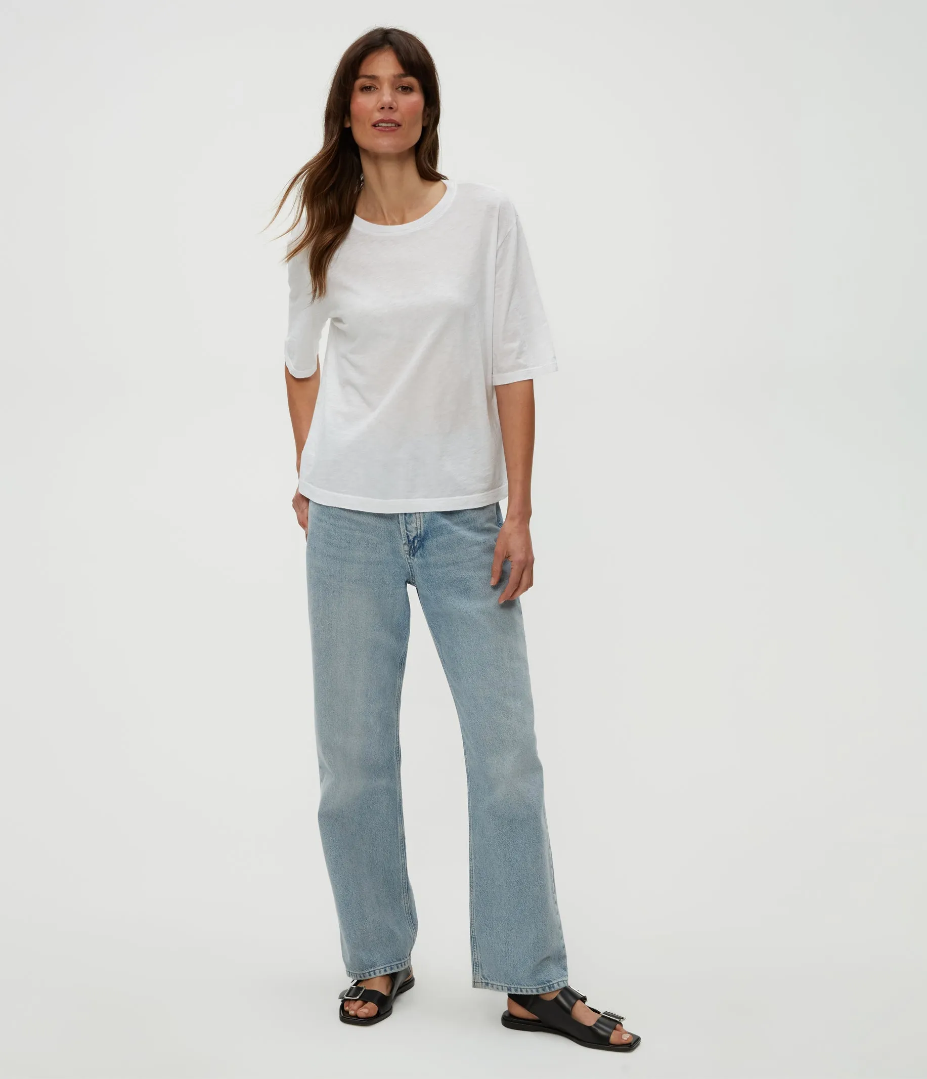 Reid Oversized Crew sold by Michael Stars product image thumbnail 3