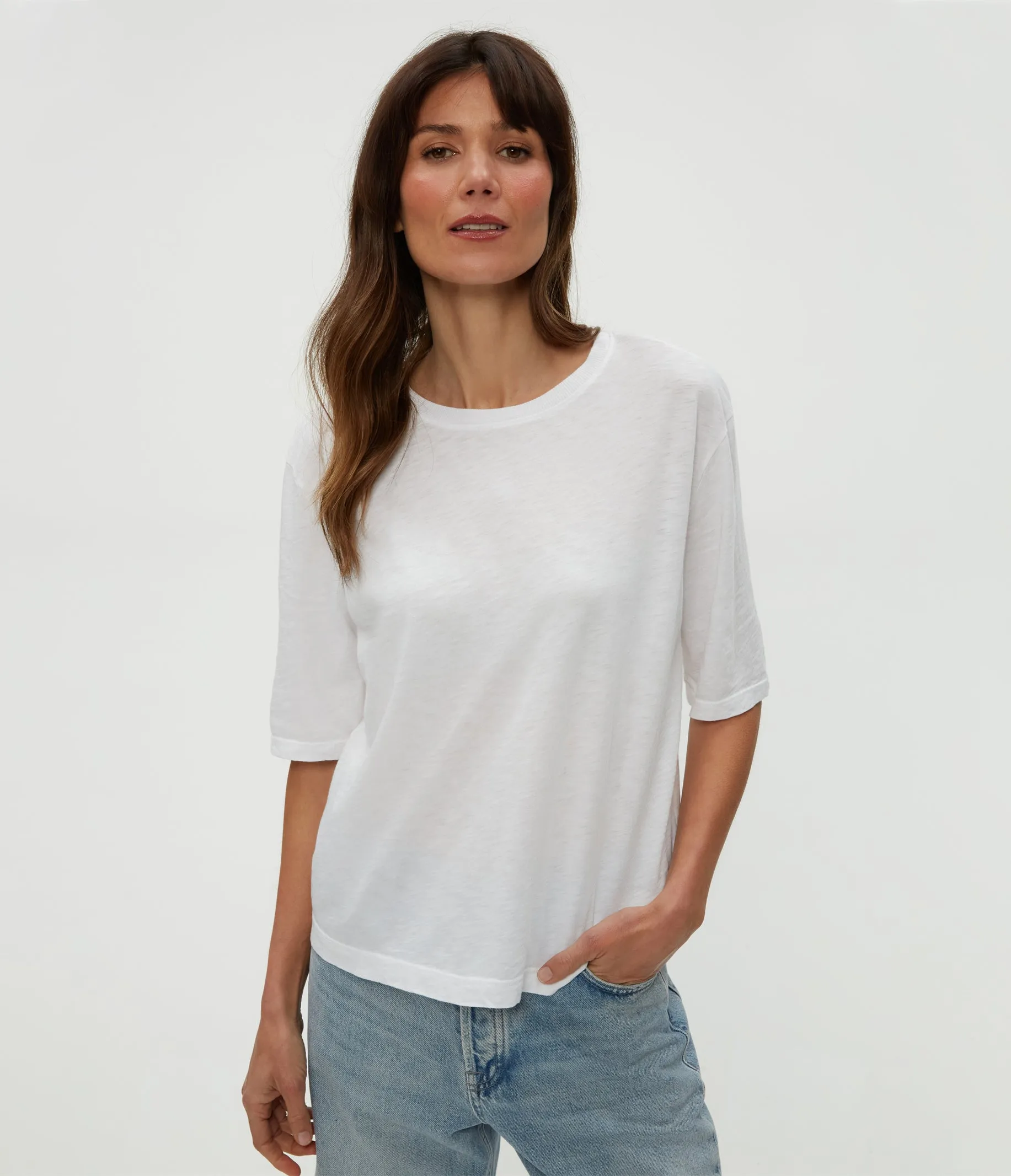 Reid Oversized Crew sold by Michael Stars product image thumbnail 2