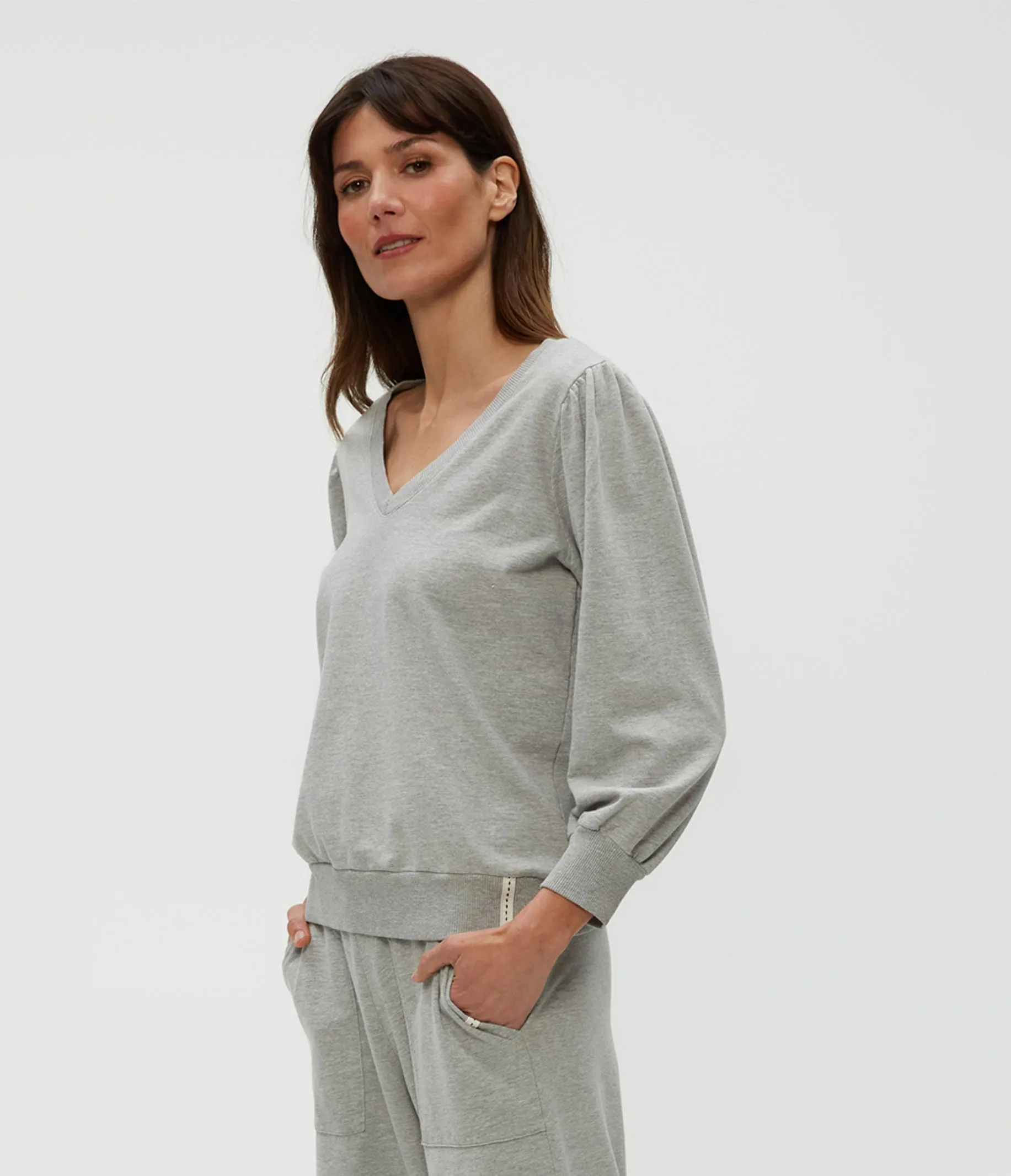 Kit V-Neck Sweatshirt sold by Michael Stars product image thumbnail 3