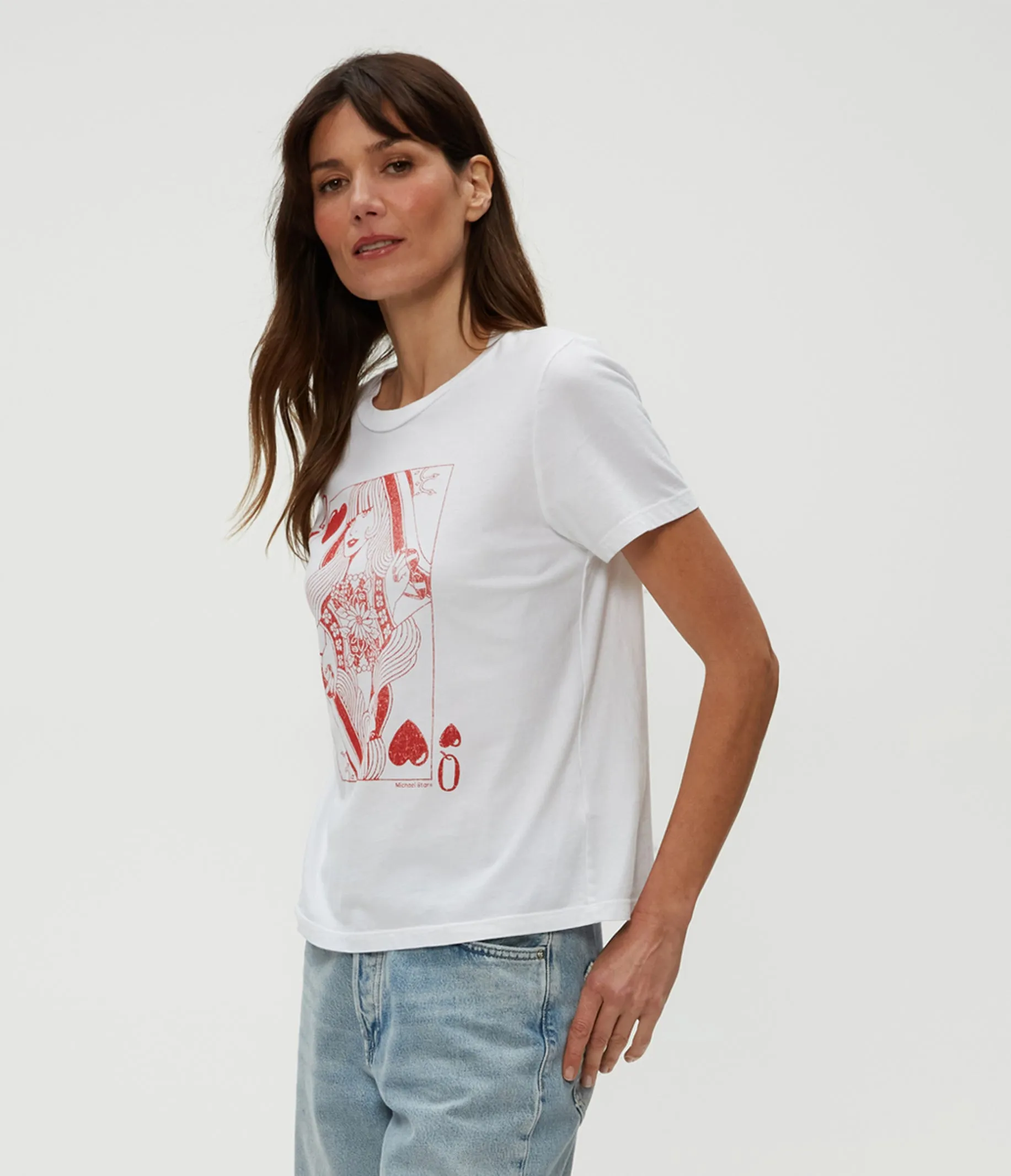 Queen of Hearts Graphic Tee sold by Michael Stars product image thumbnail 3