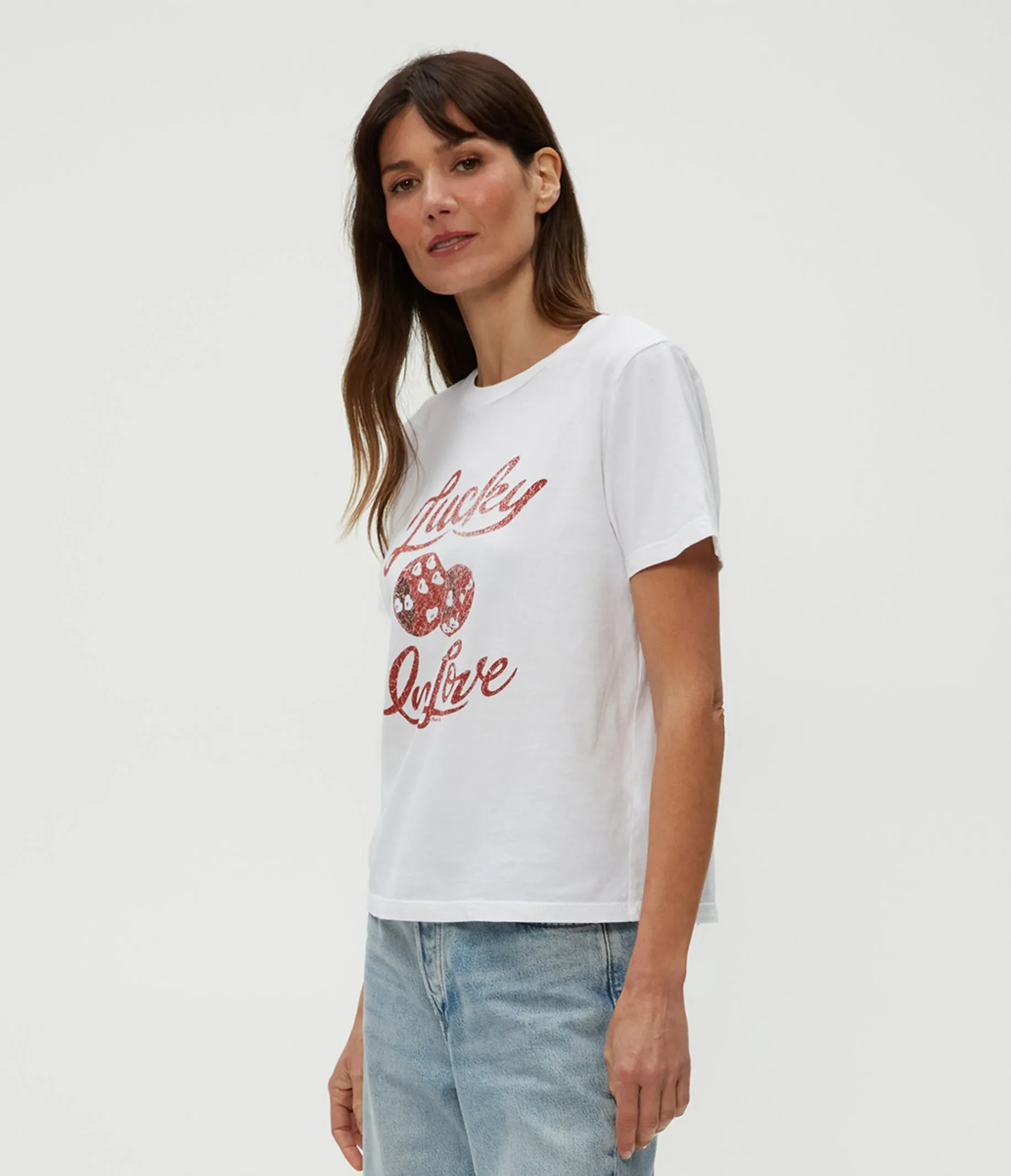 Lucky in Love Graphic Tee sold by Michael Stars product image thumbnail 3