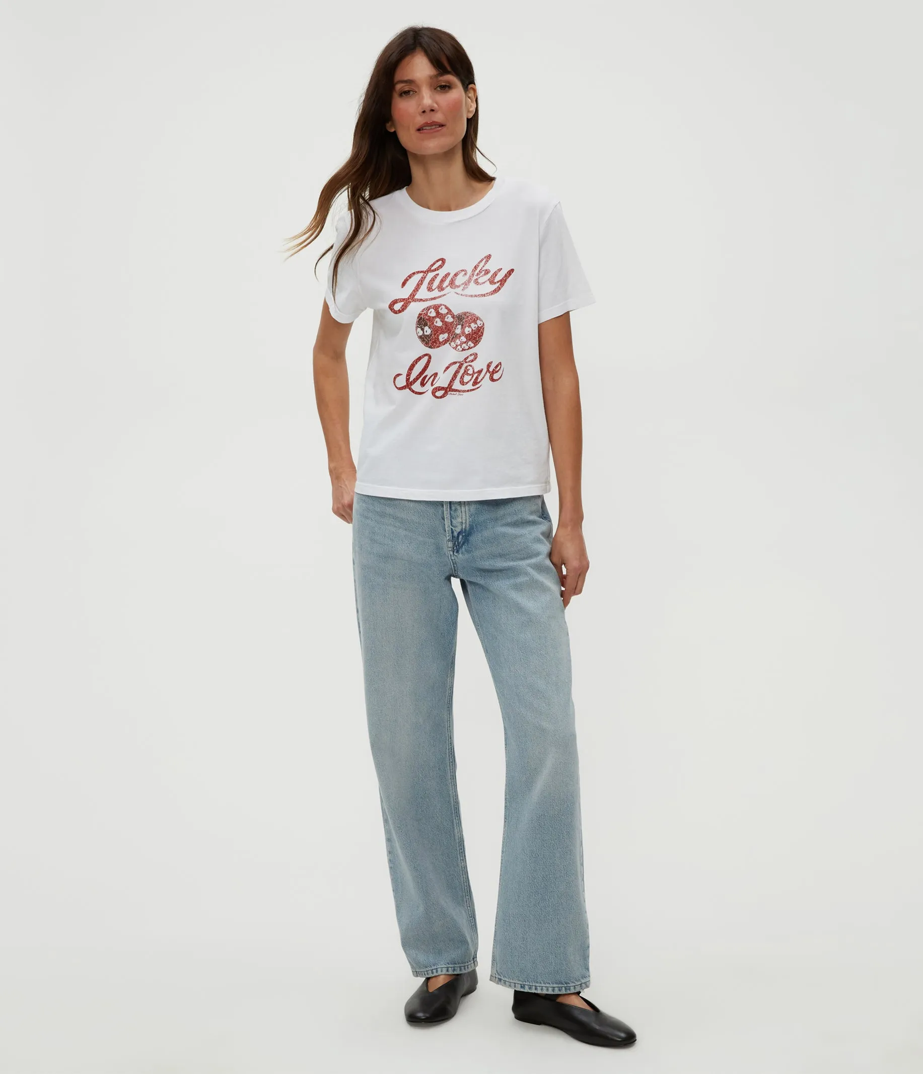 Lucky in Love Graphic Tee sold by Michael Stars product image thumbnail 2