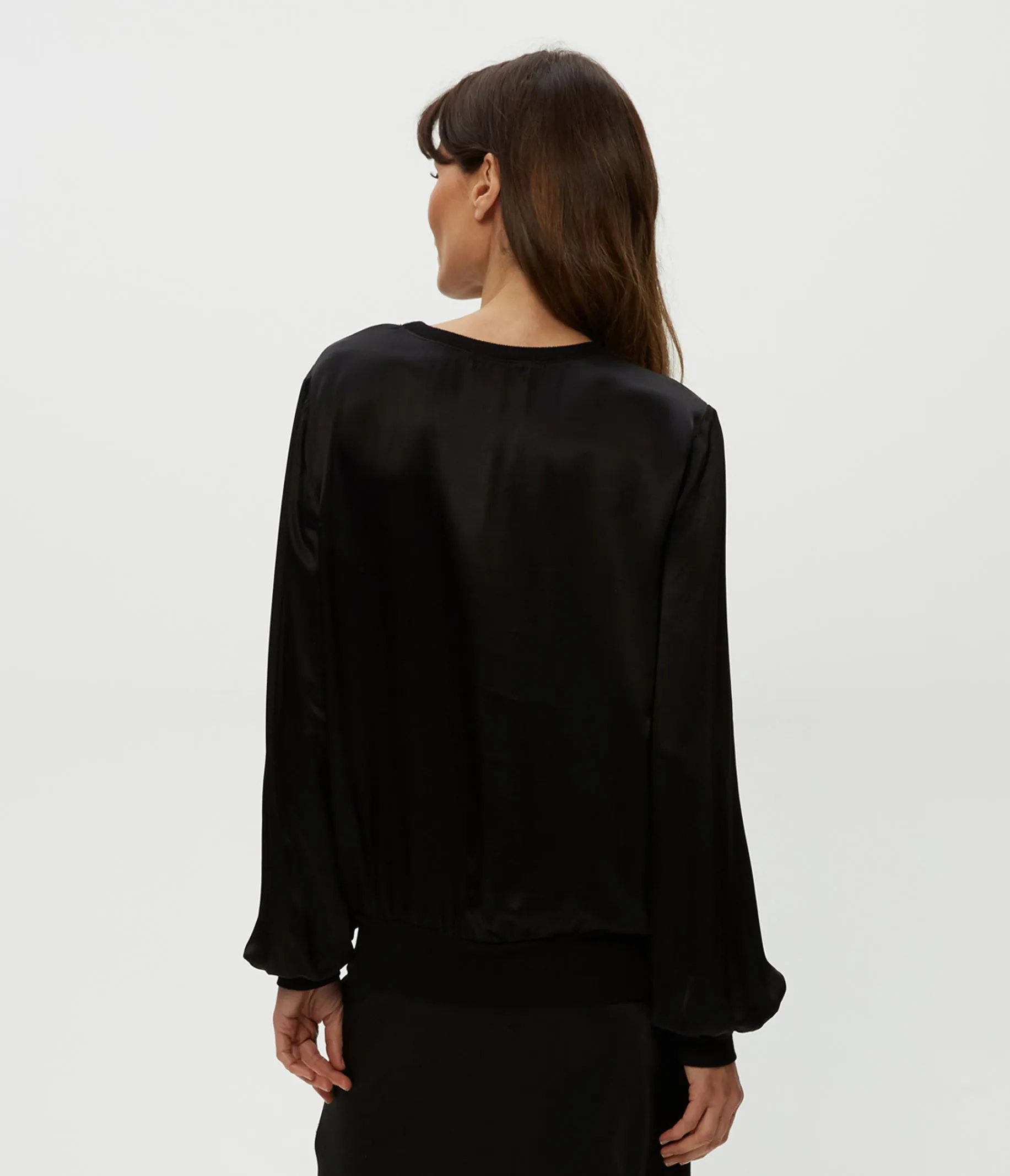 Ariel Satin Sweatshirt sold by Michael Stars product image thumbnail 5