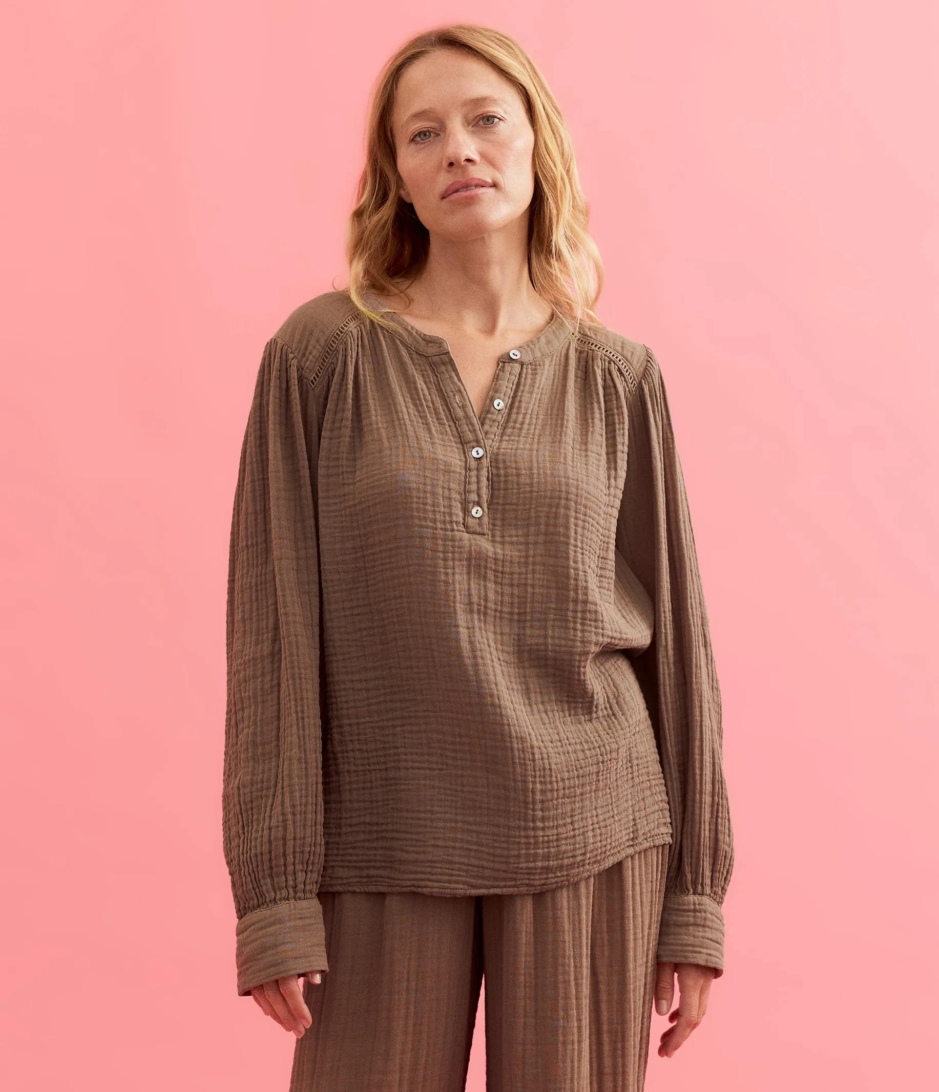 Kacey Peasant Top sold by Michael Stars