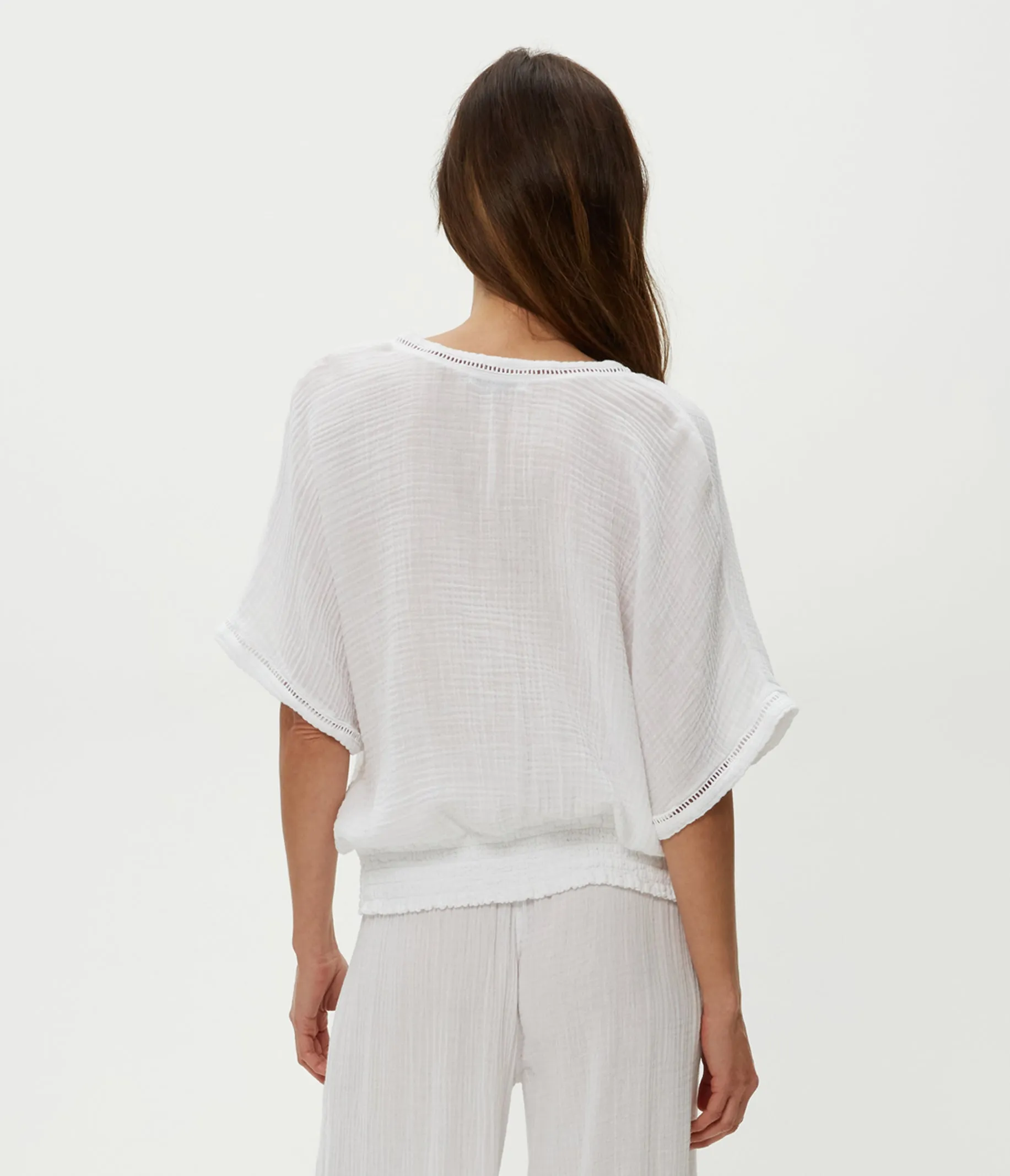 Imani Cropped Dolman Sleeve Top sold by Michael Stars product image thumbnail 5