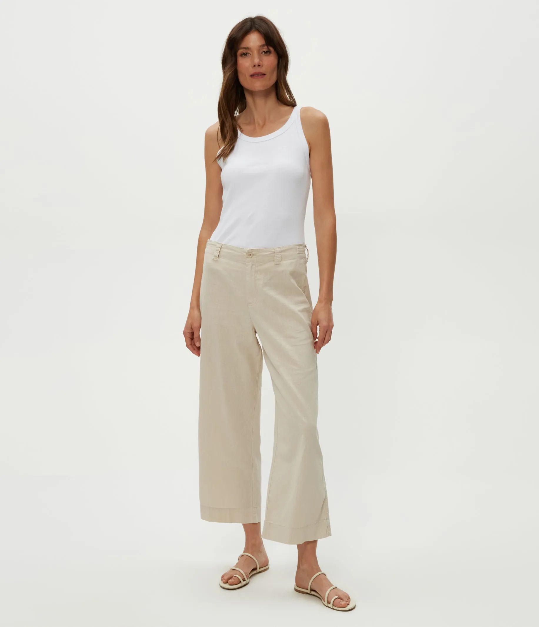 Geraldine Linen Straight Leg Pant sold by Michael Stars product image thumbnail 5