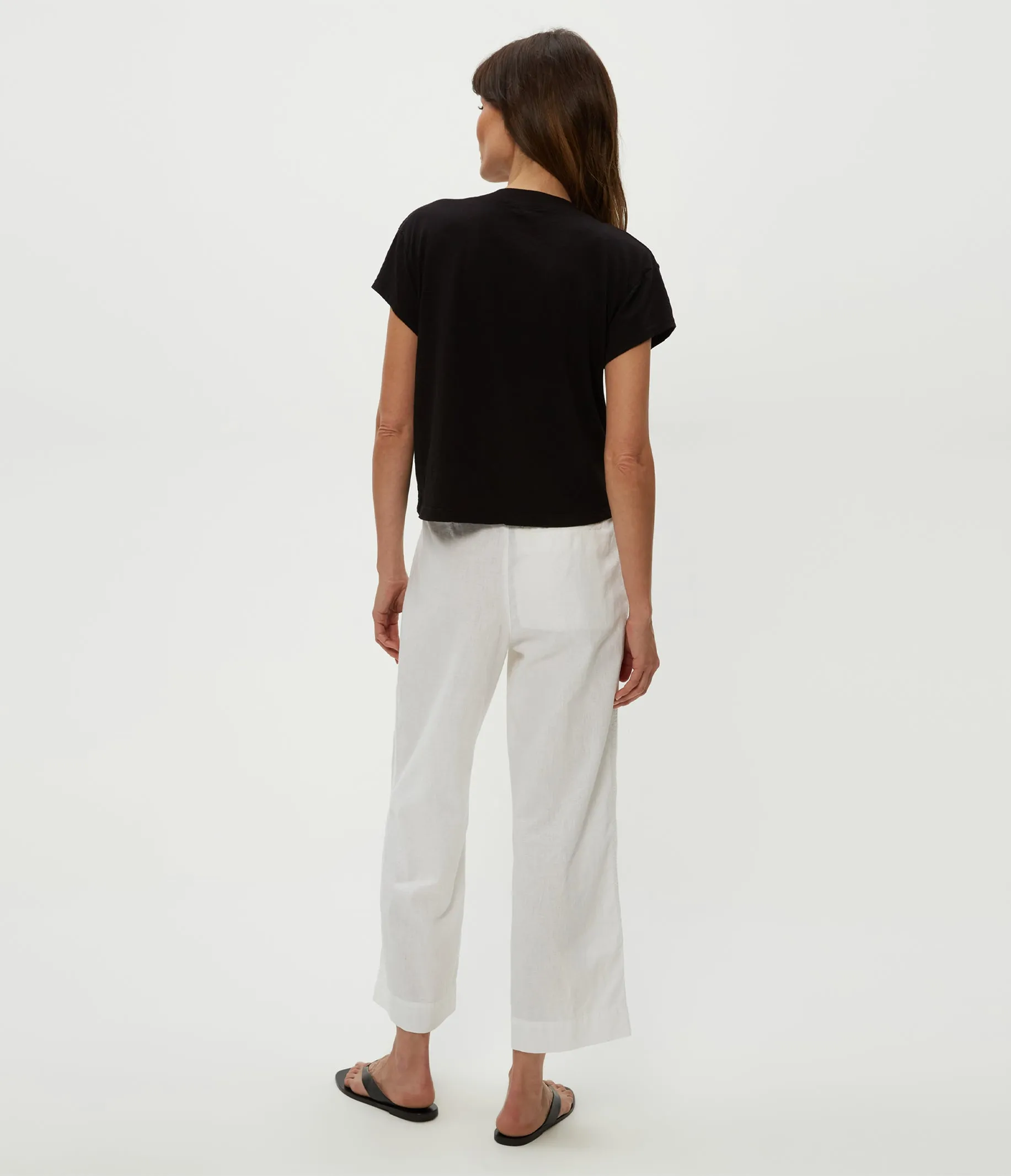 Geraldine Linen Straight Leg Pant sold by Michael Stars product image thumbnail 3