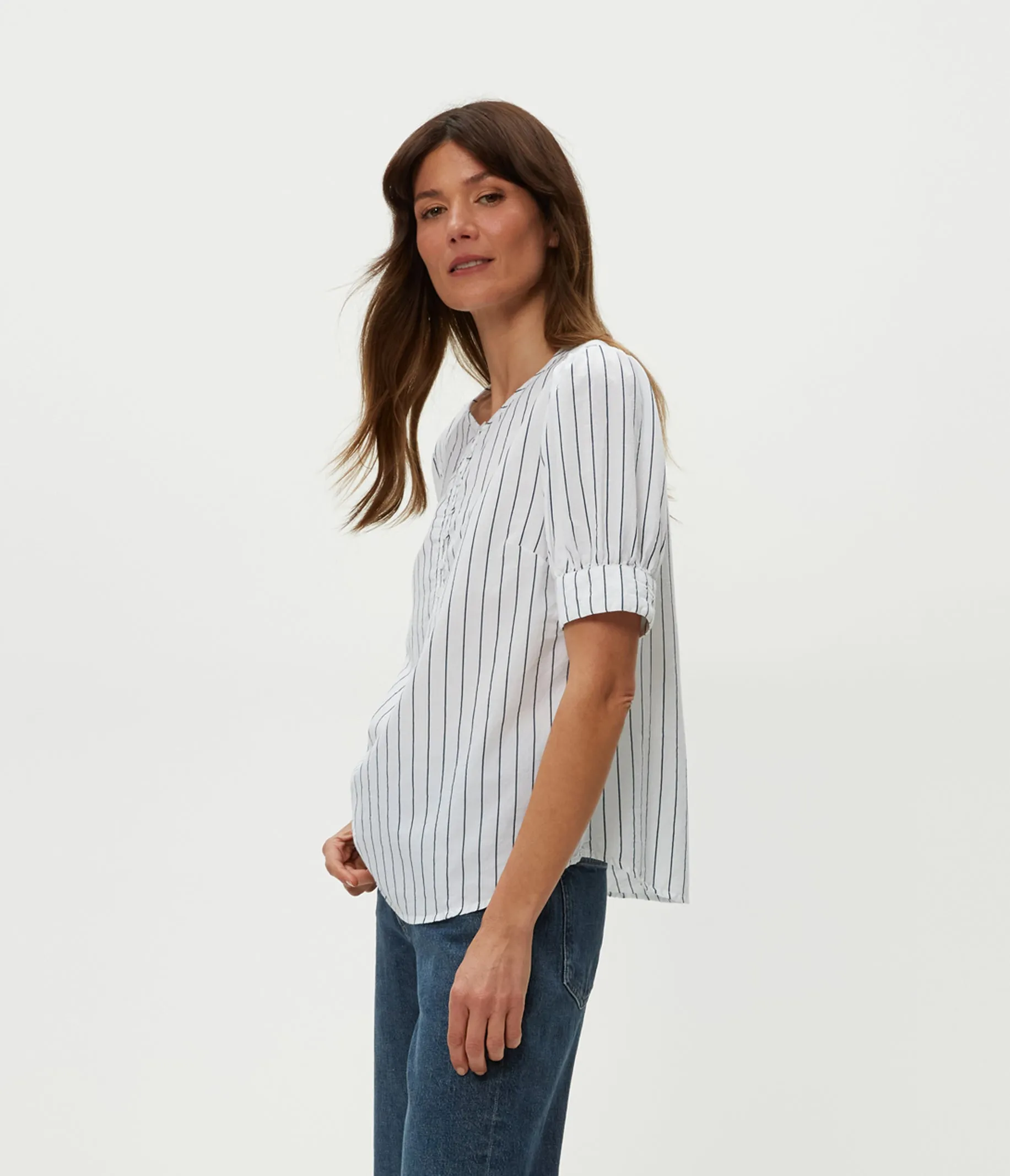 Simone Puff Sleeve Top sold by Michael Stars product image thumbnail 3