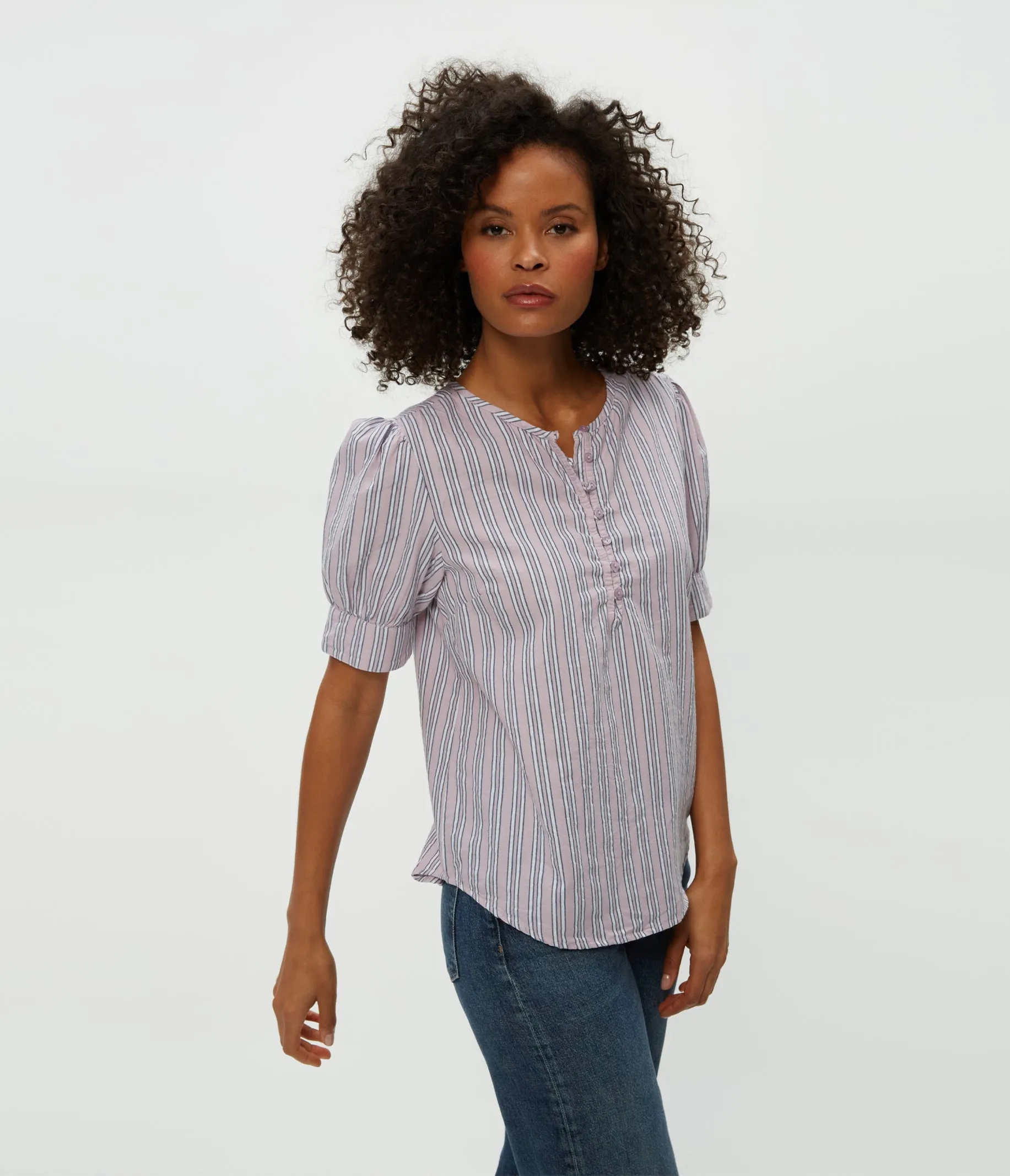 Simone Puff Sleeve Top sold by Michael Stars product image thumbnail 5