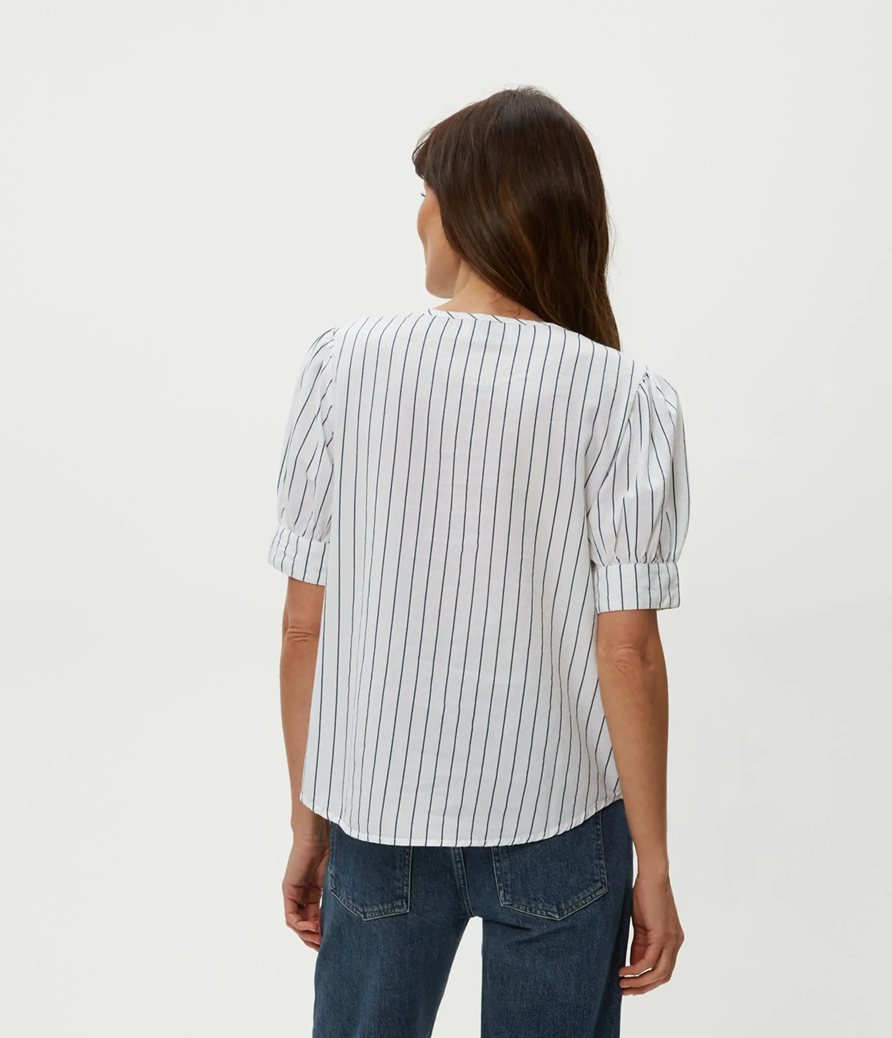 Simone Puff Sleeve Top sold by Michael Stars product image thumbnail 4