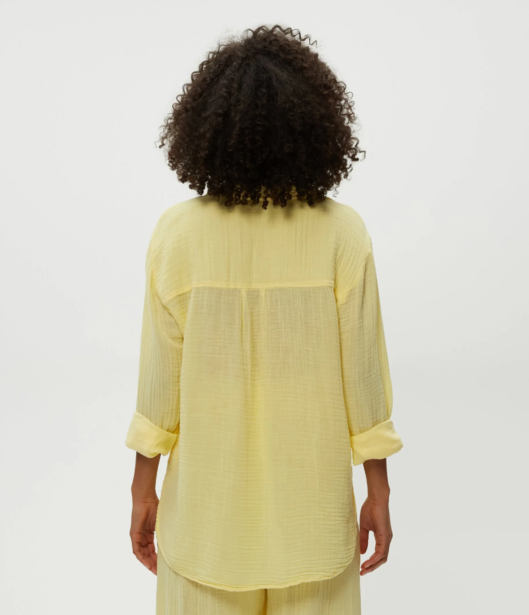 Petite Leo Gauze Button Down Shirt sold by Michael Stars product image thumbnail 4