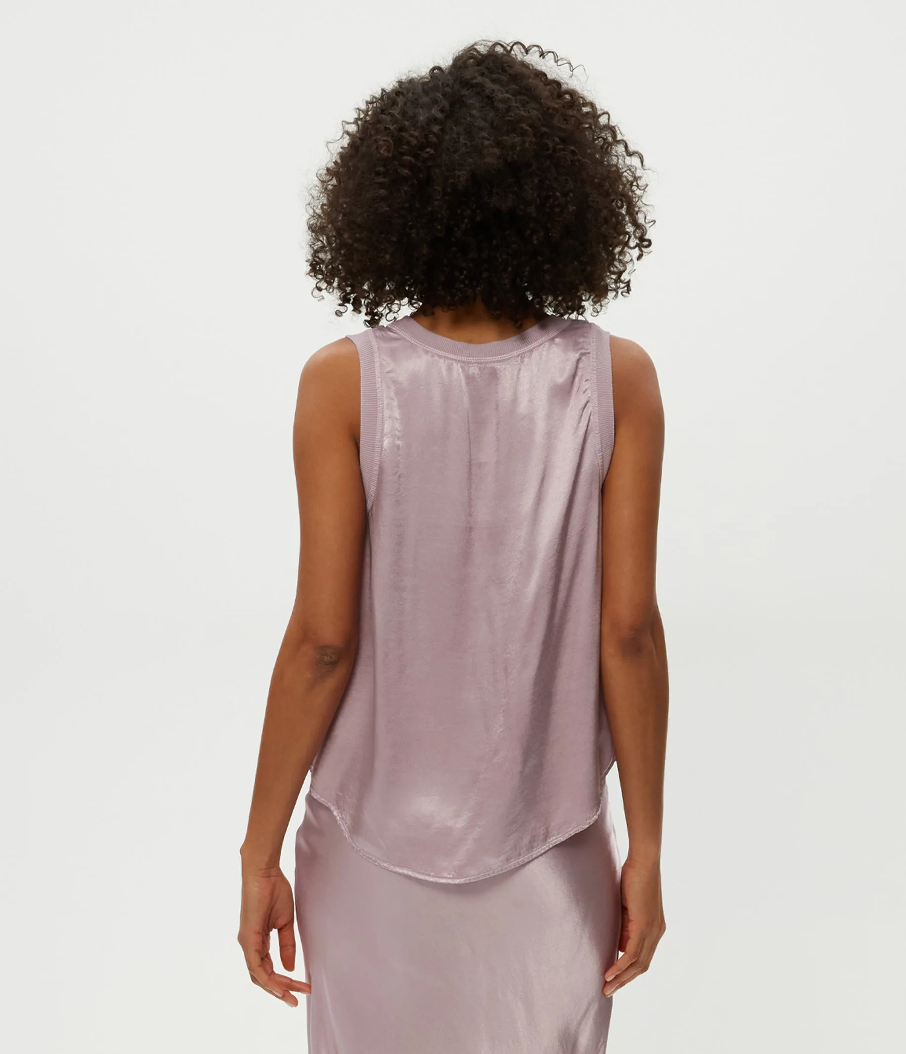 Petite Shay Satin Tank sold by Michael Stars product image thumbnail 4