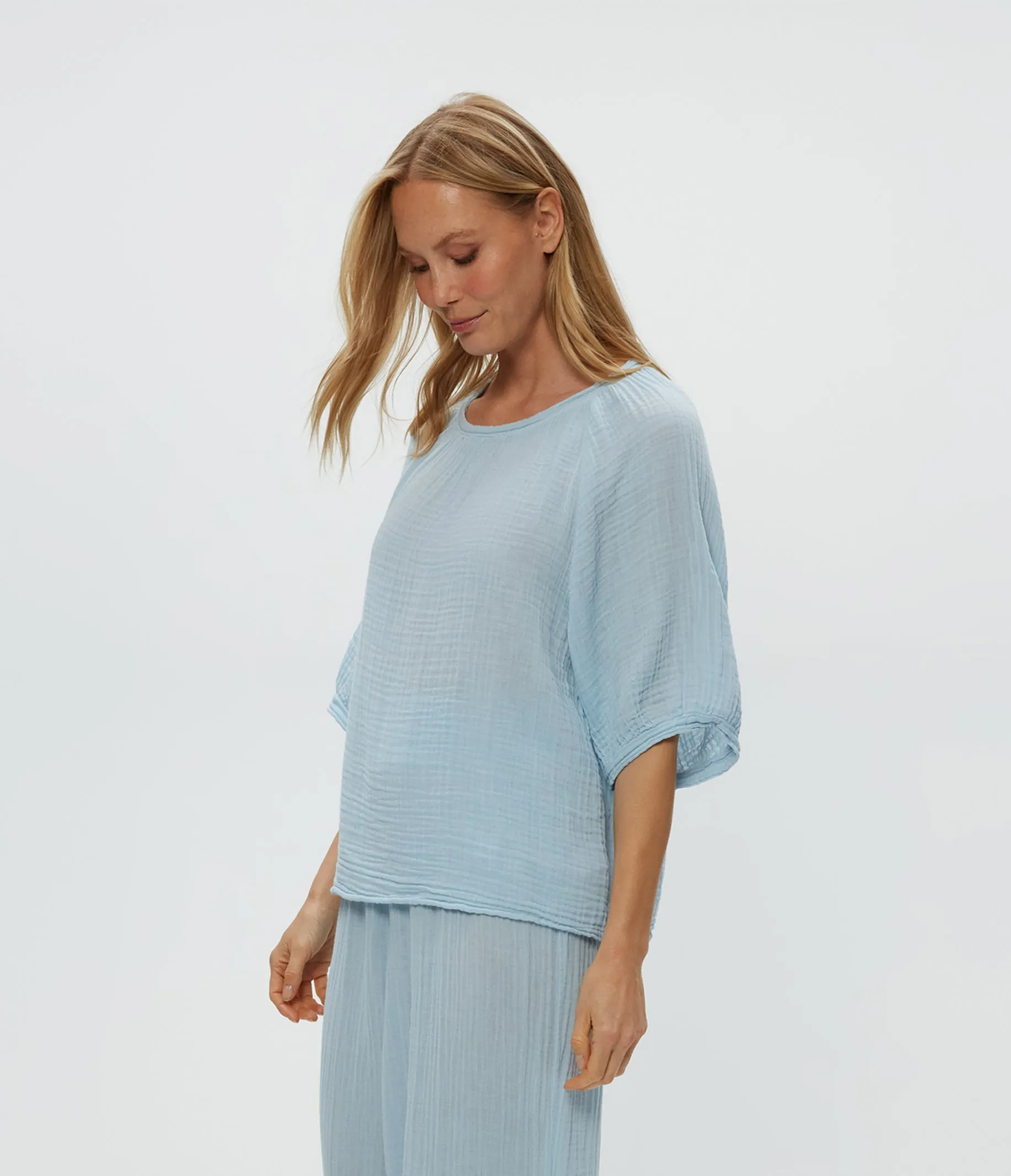 Jane Puff Sleeve Top sold by Michael Stars product image thumbnail 3