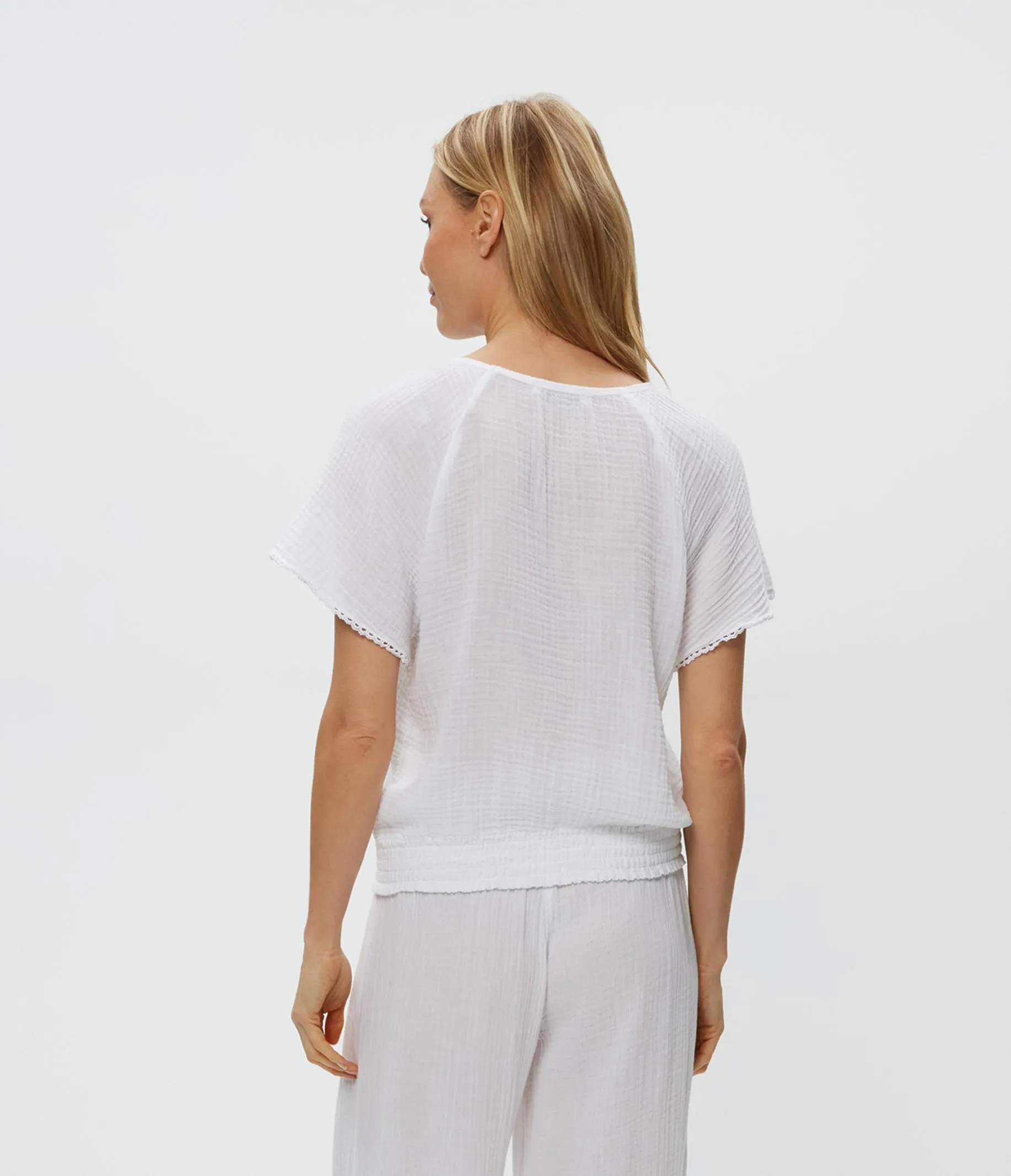 Freema Smocked Top sold by Michael Stars product image thumbnail 5