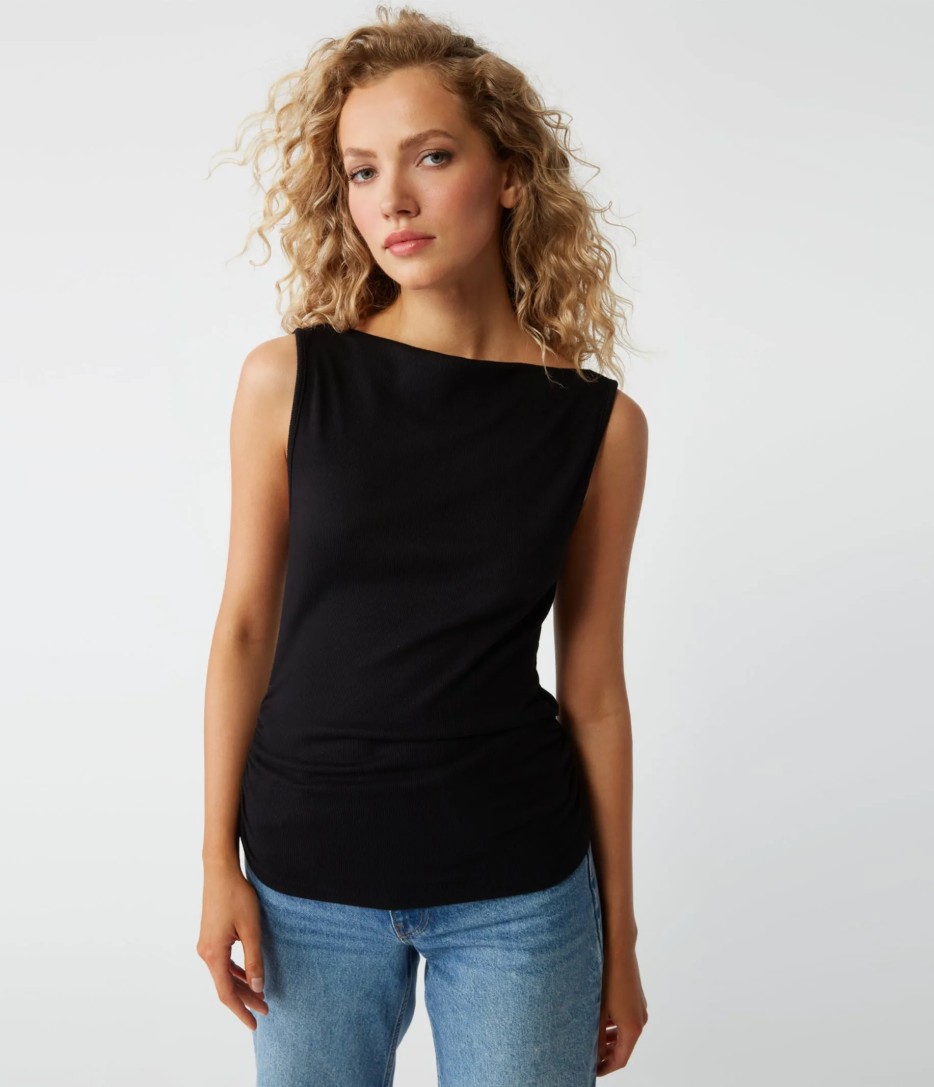 Coco Ruched Tank sold by Michael Stars product image thumbnail 5