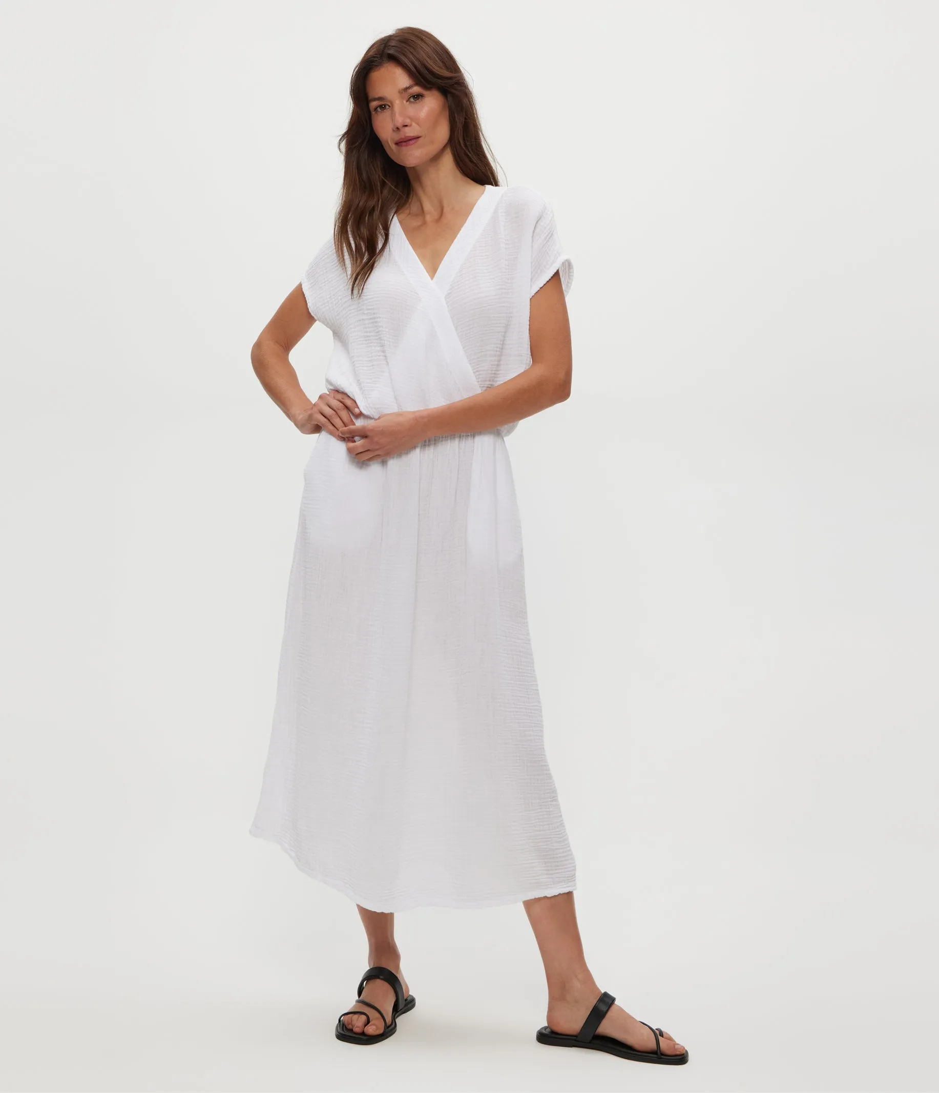 Rylee Gauze Midi Dress sold by Michael Stars product image thumbnail 3