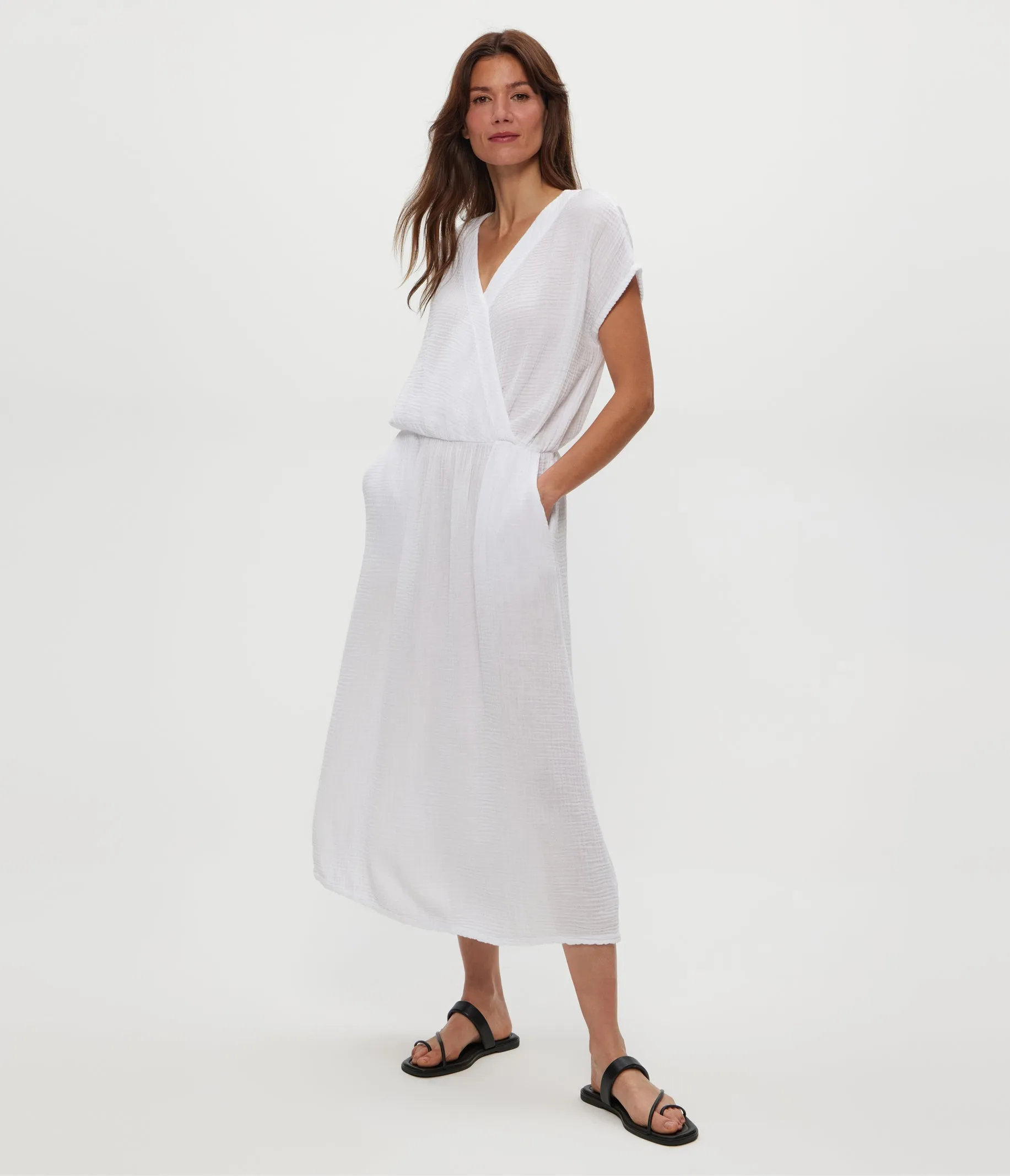 Rylee Gauze Midi Dress sold by Michael Stars product image thumbnail 5