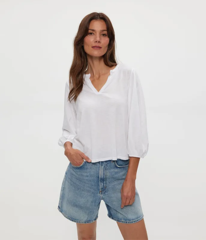 Gabi Puff Sleeve Top sold by Michael Stars