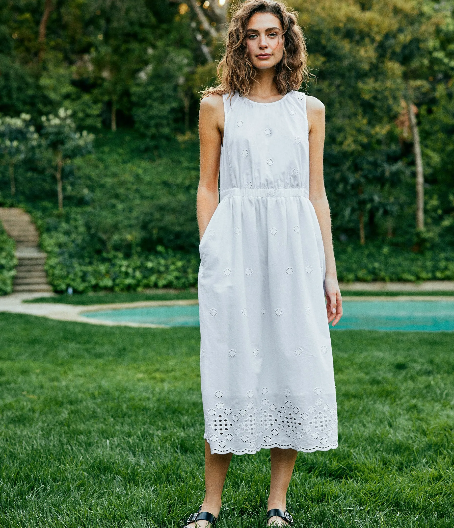 Faith Eyelet Midi Dress sold by Michael Stars