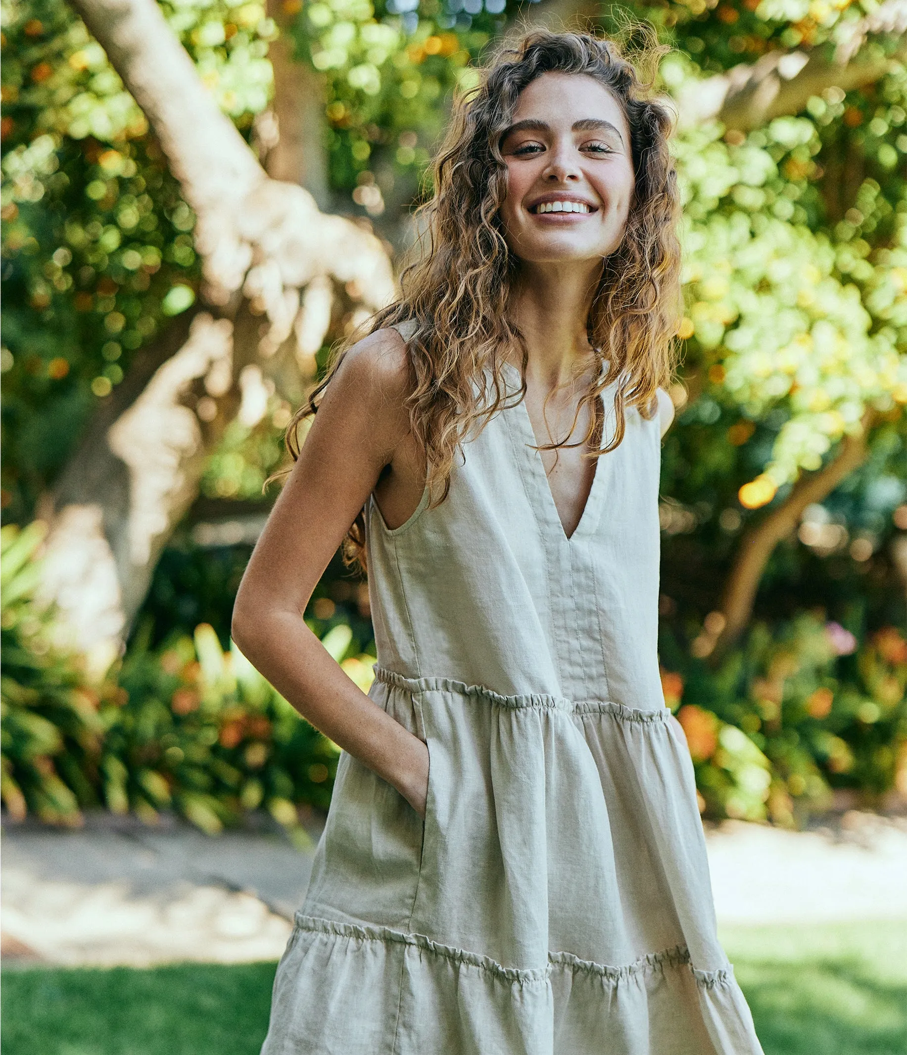 Sandra Linen Dress sold by Michael Stars