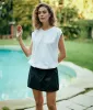 Klue Linen Mini Skort sold by Michael Stars
