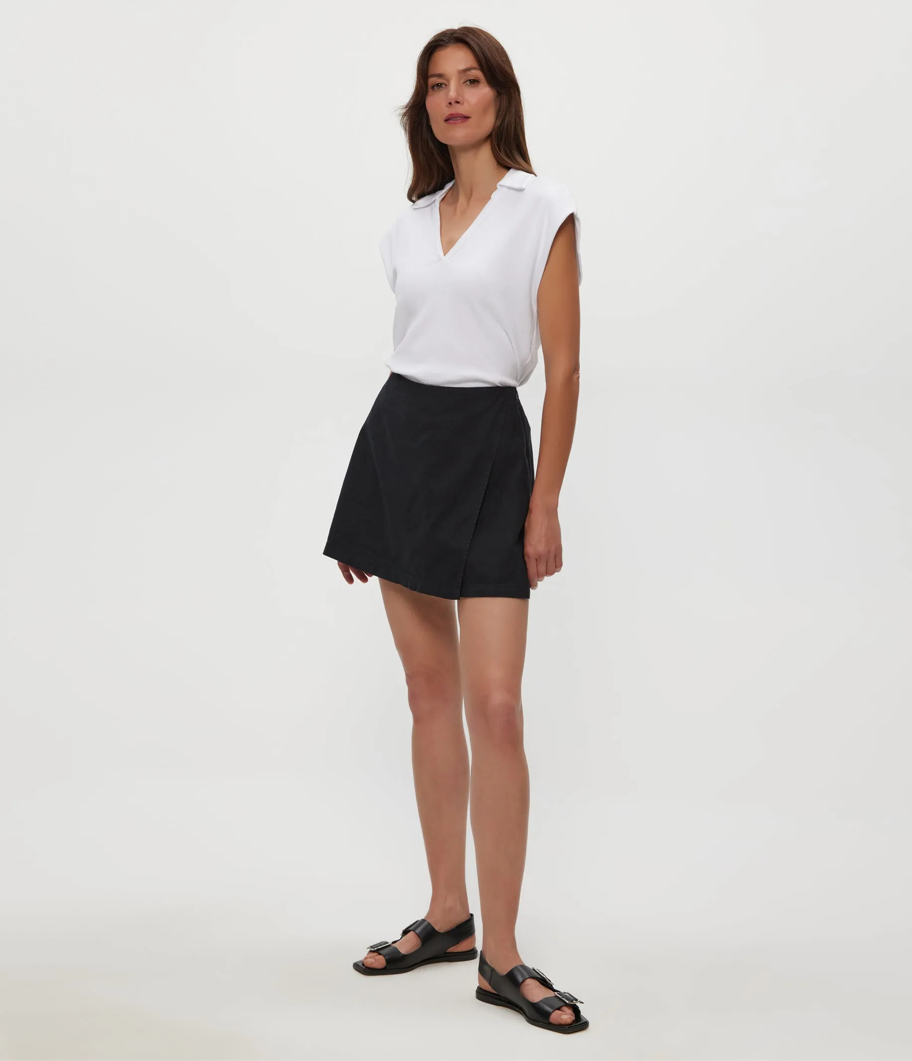 Klue Linen Mini Skort sold by Michael Stars product image thumbnail 2
