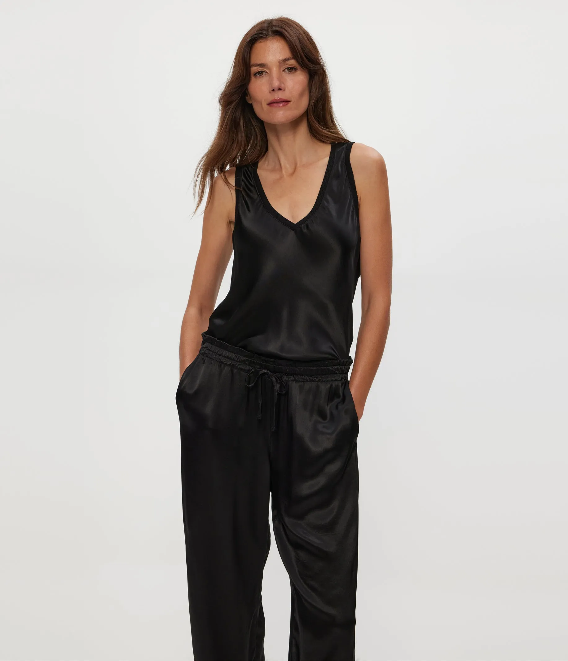 Pixie Satin Jogger sold by Michael Stars product image thumbnail 2