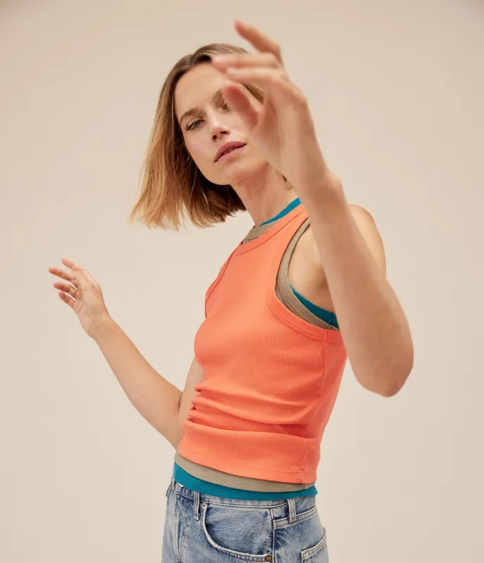 Hayes Ribbed Tank made by Michael Stars