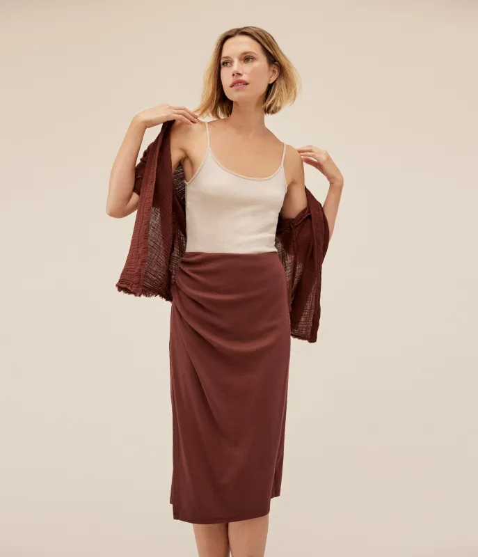 Yeni Ribbed Midi Skirt sold by Michael Stars