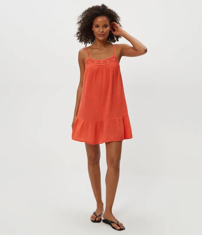Emree Crochet Trim Mini Dress sold by Michael Stars