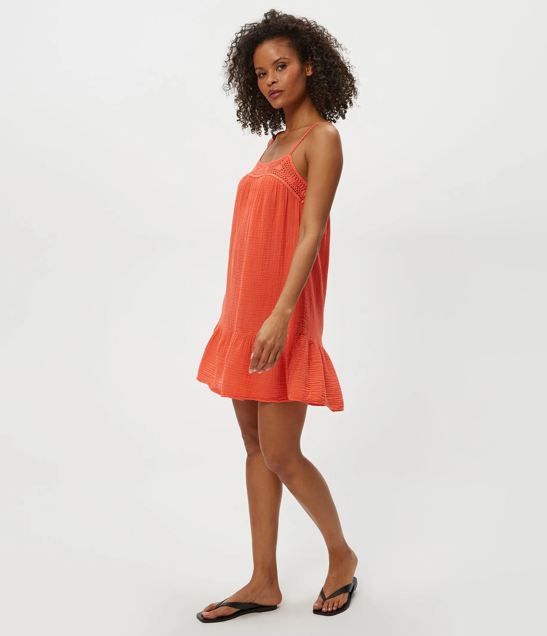 Emree Crochet Trim Mini Dress sold by Michael Stars product image thumbnail 3