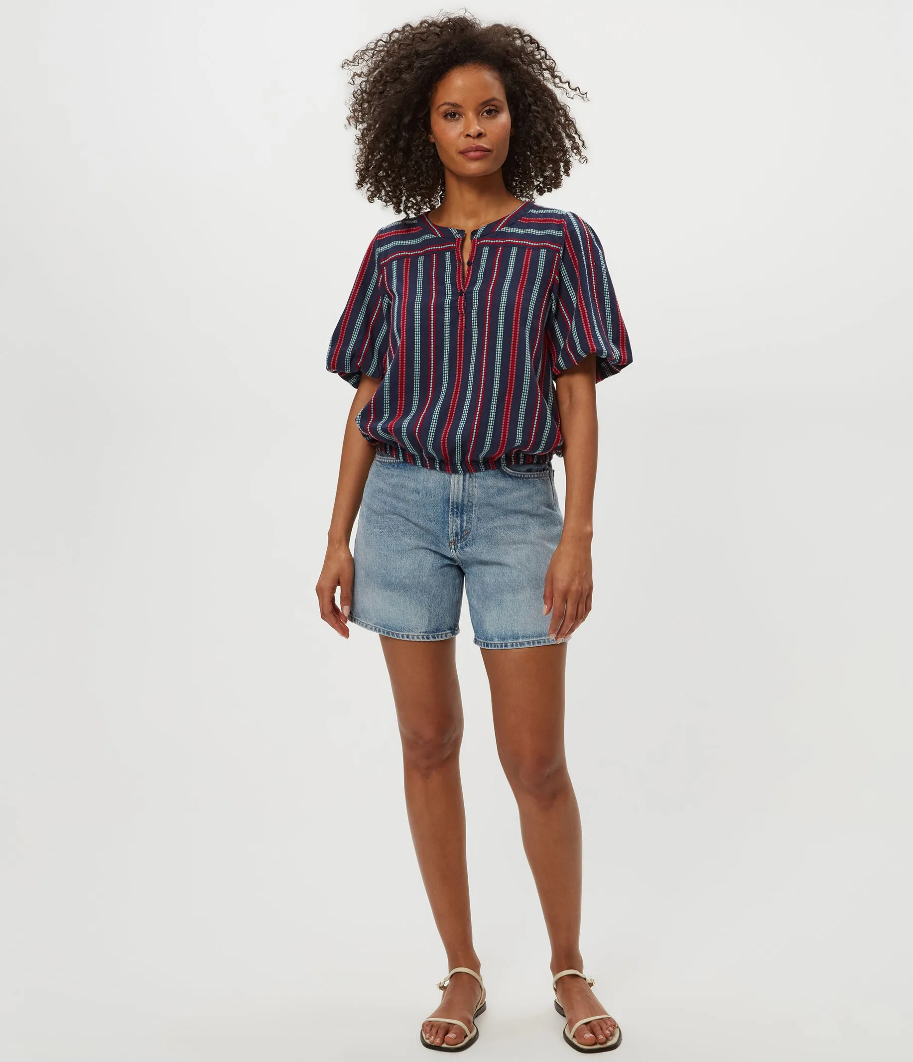 Zephyr Embroidered Top sold by Michael Stars product image thumbnail 2