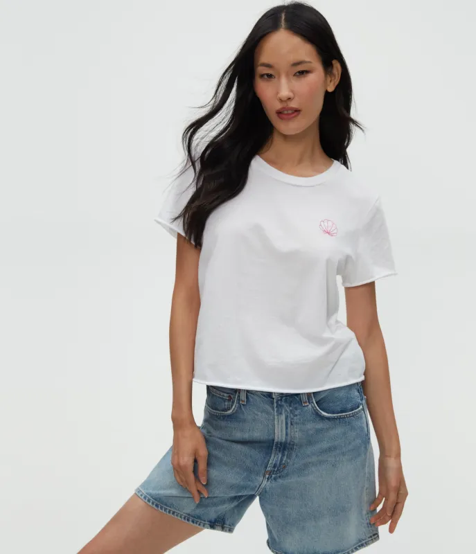 Shell Embroidered Tee sold by Michael Stars
