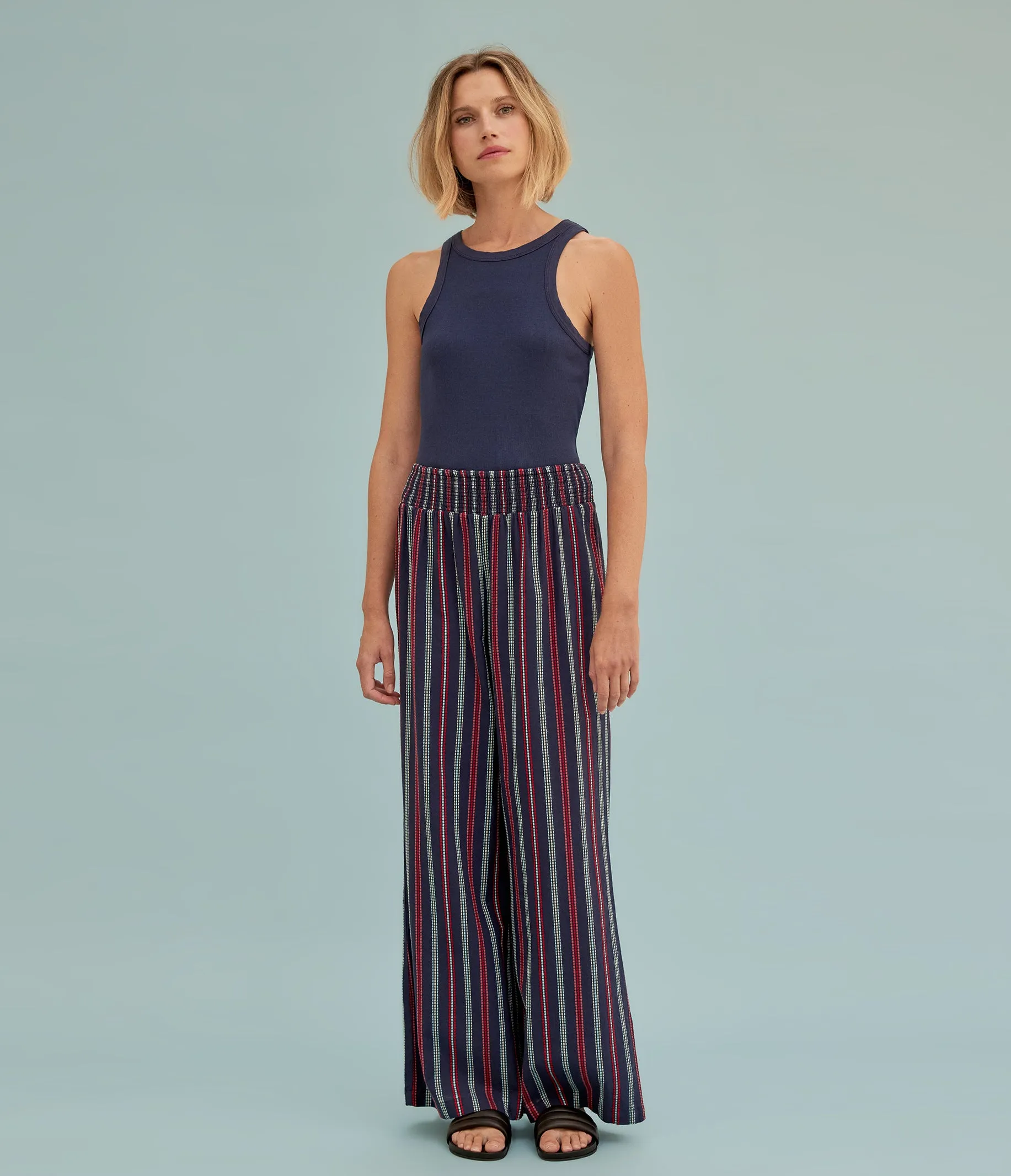 Sita Embroidered Wide Leg Pant sold by Michael Stars