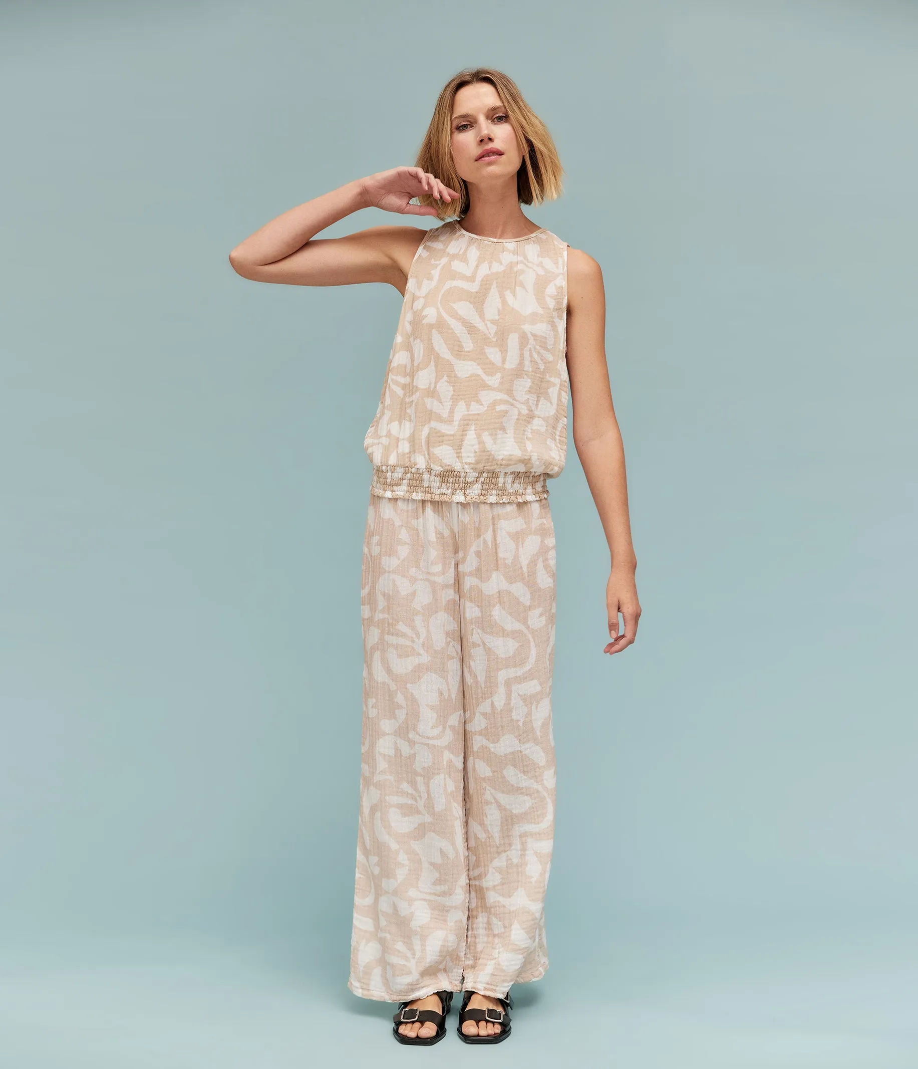 Susie Printed Gauze Pant sold by Michael Stars