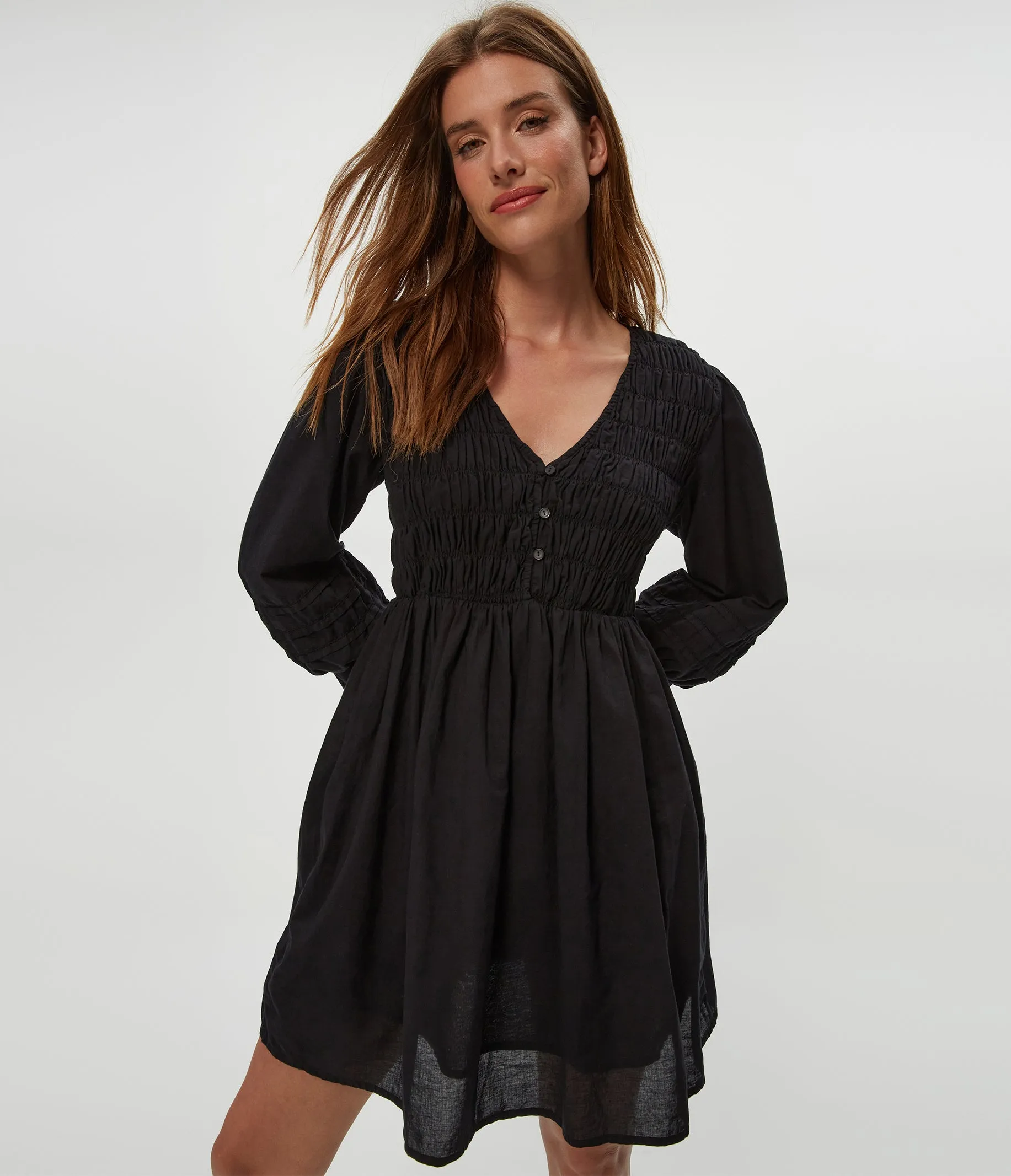 Zuri Smocked Mini Dress sold by Michael Stars product image thumbnail 3