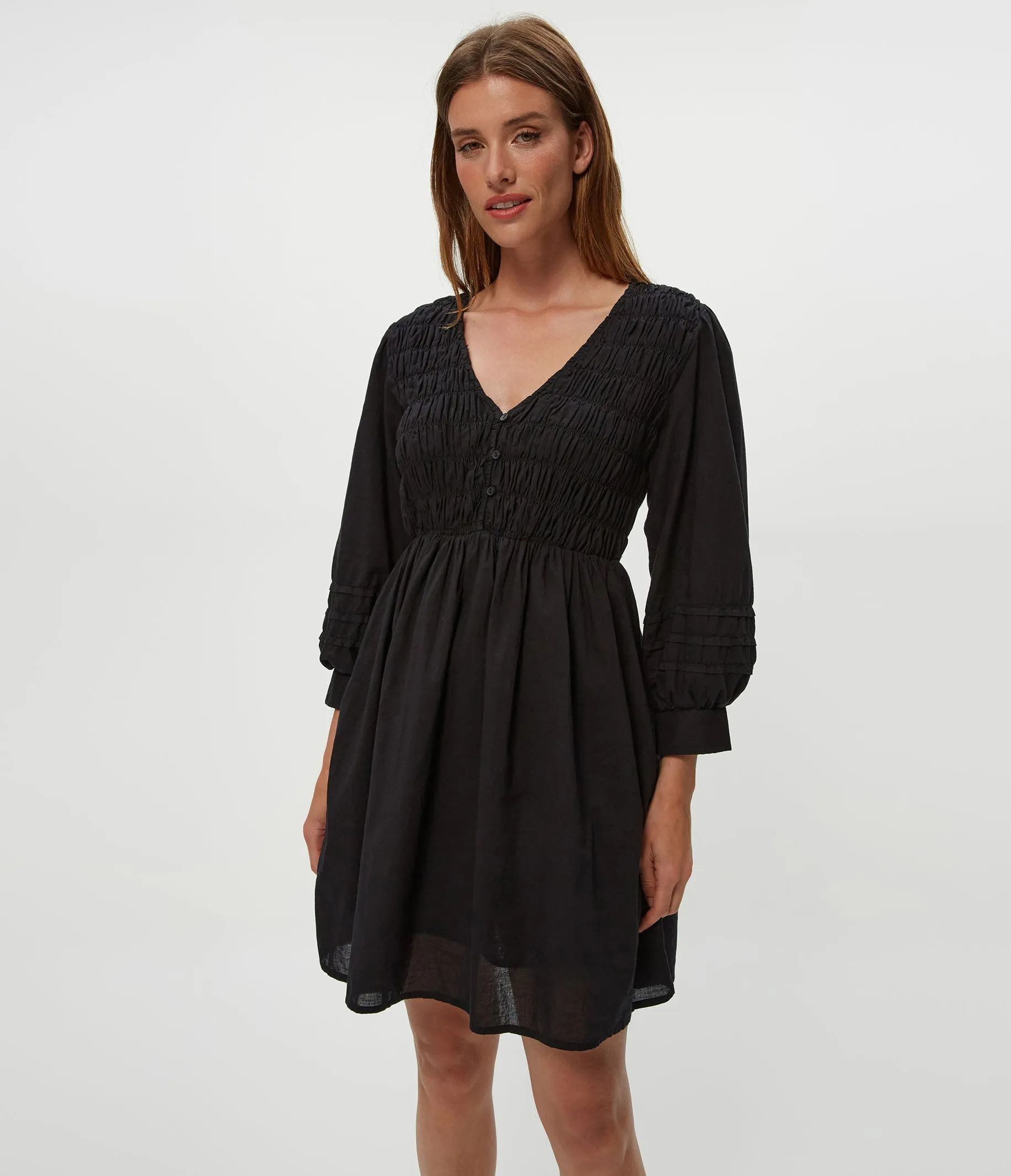 Zuri Smocked Mini Dress sold by Michael Stars