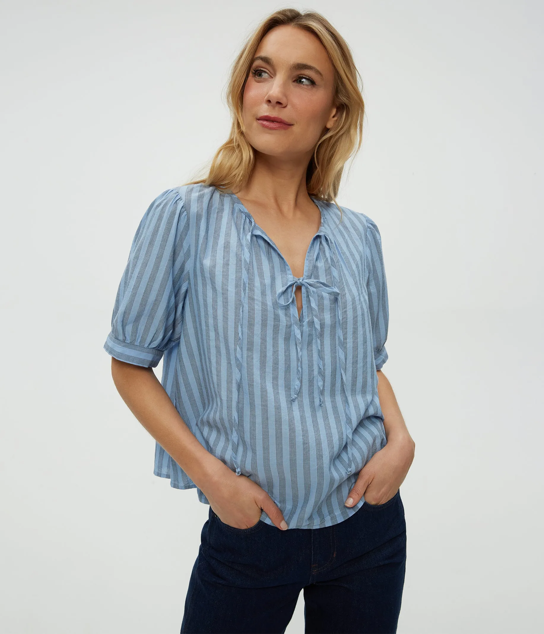 Fawn Puff Sleeve Top sold by Michael Stars