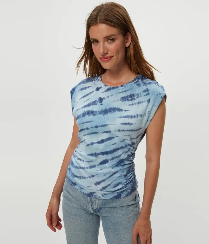 Joni Double Dye Power Shoulder Tee sold by Michael Stars