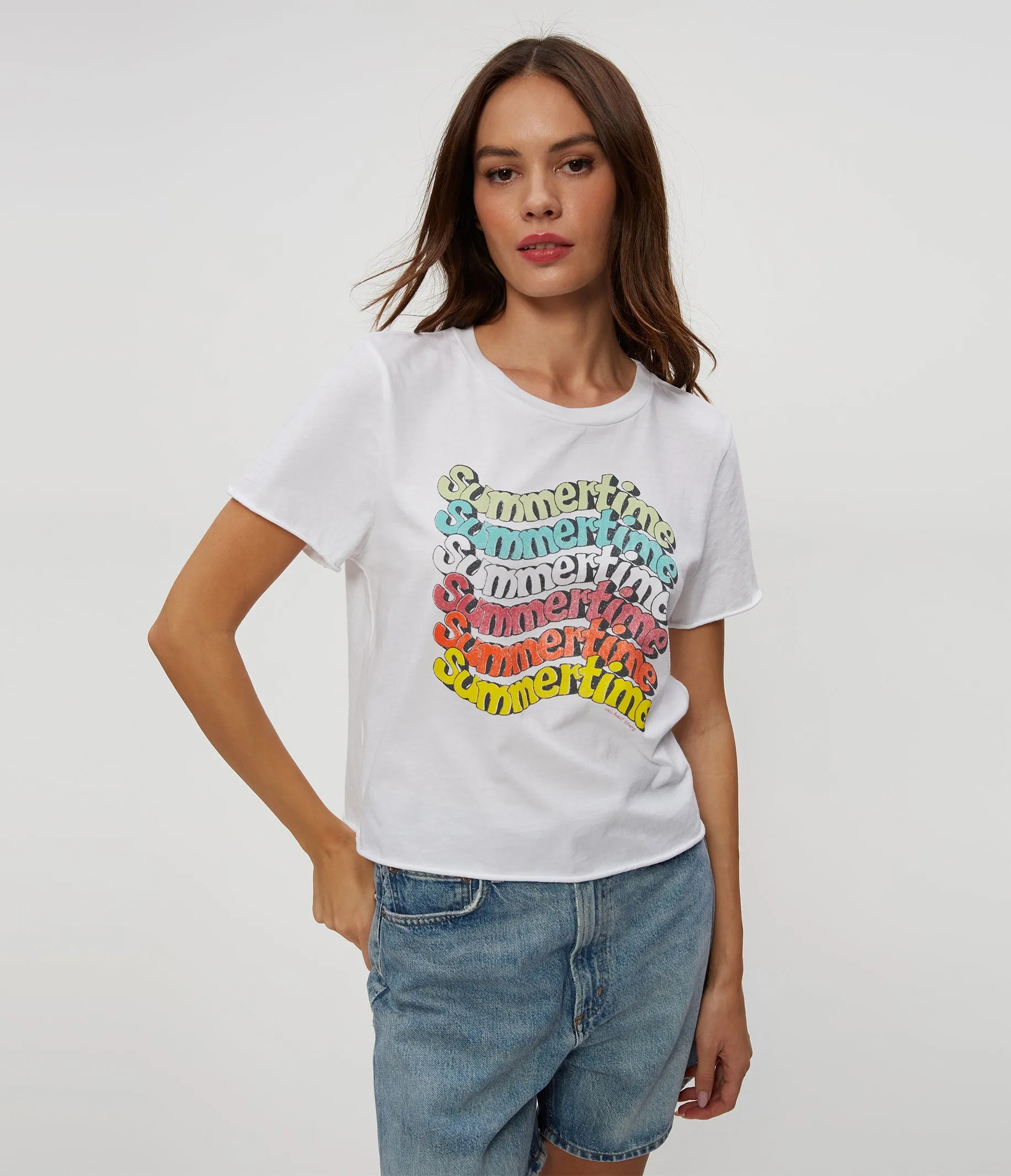 Summertime Cropped Tee sold by Michael Stars product image thumbnail 5