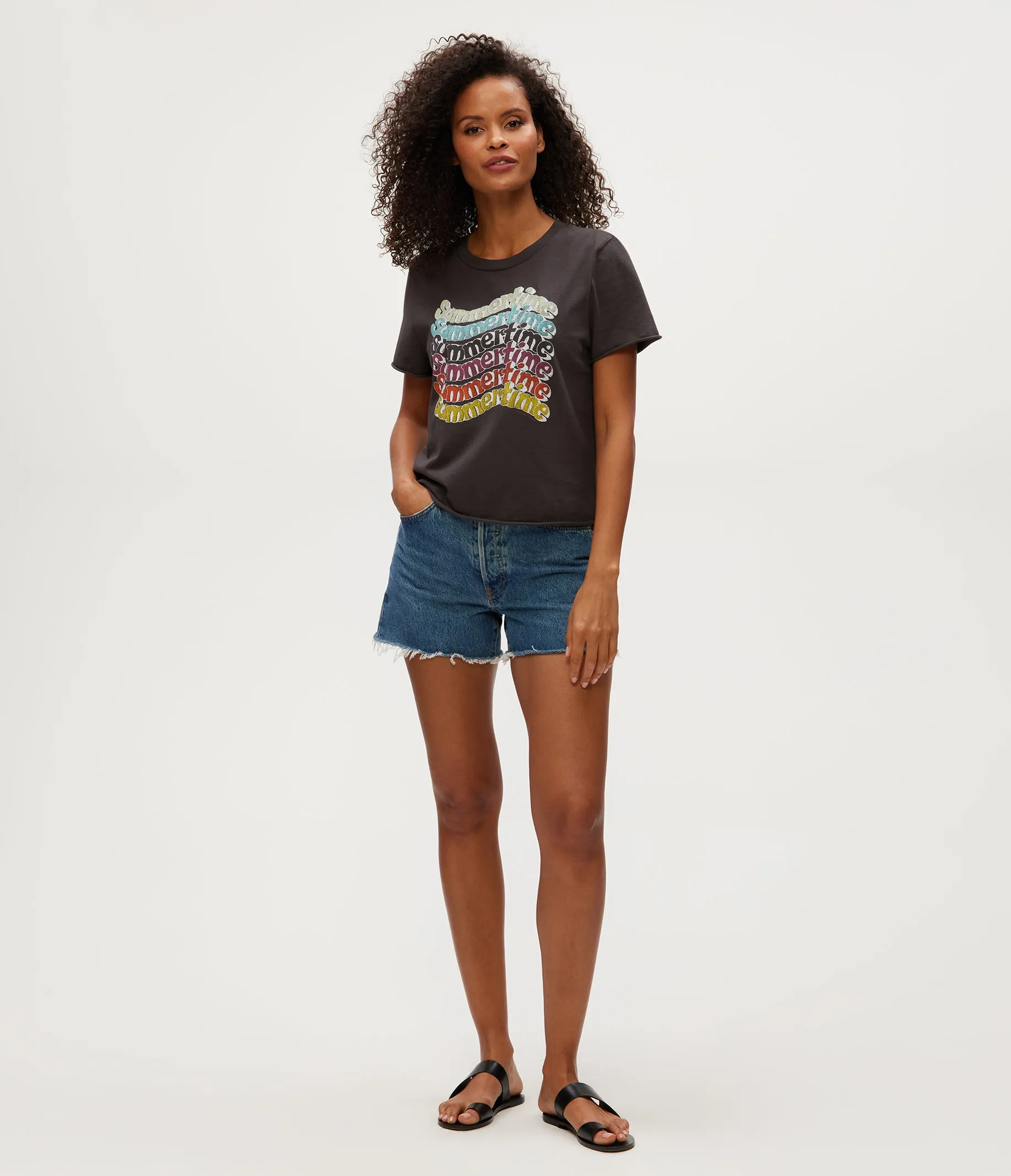 Summertime Cropped Tee sold by Michael Stars product image thumbnail 2