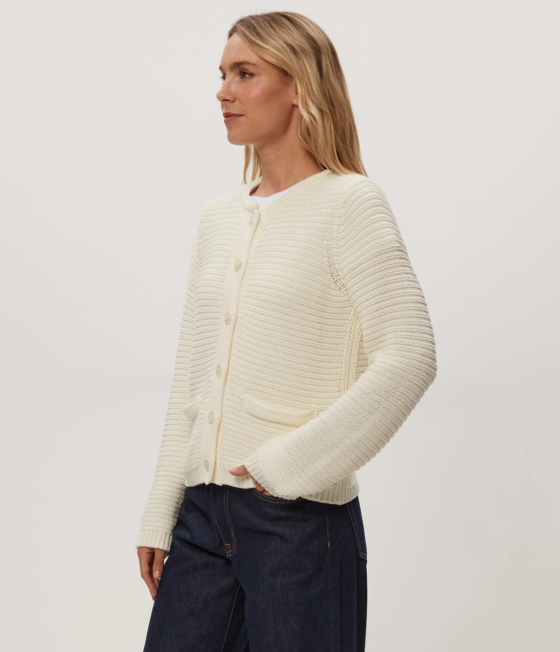 Kaden Crewneck Cardigan sold by Michael Stars product image thumbnail 4
