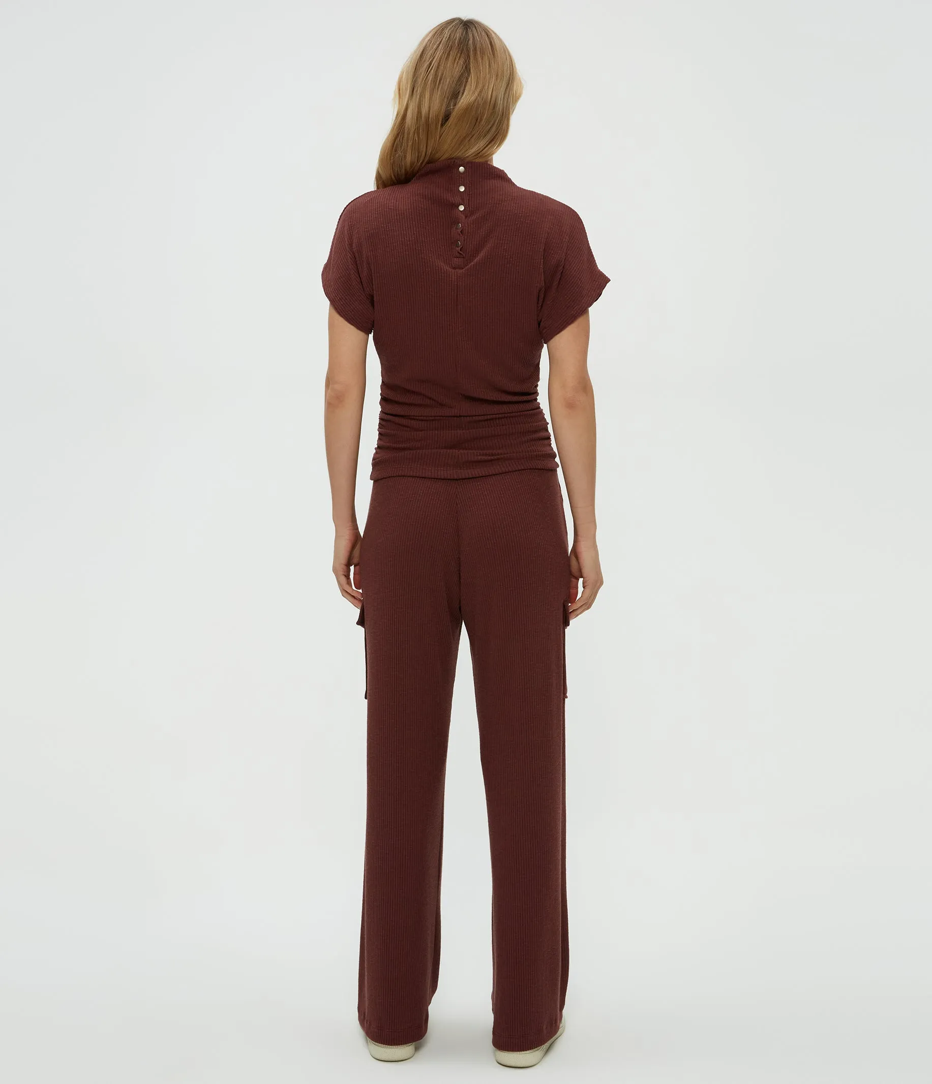 Avery Ribbed Cargo Pant sold by Michael Stars product image thumbnail 4
