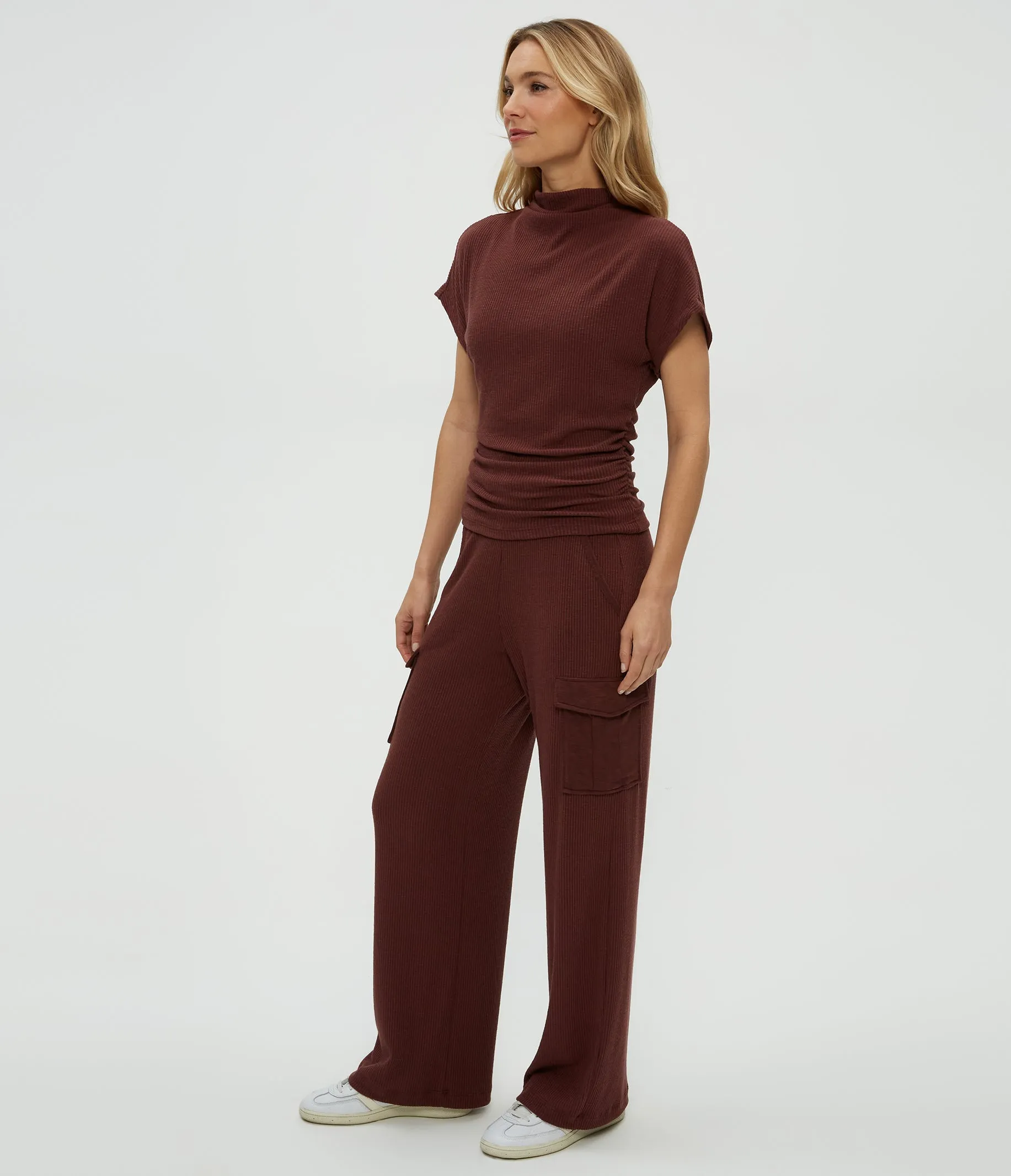 Avery Ribbed Cargo Pant sold by Michael Stars product image thumbnail 3