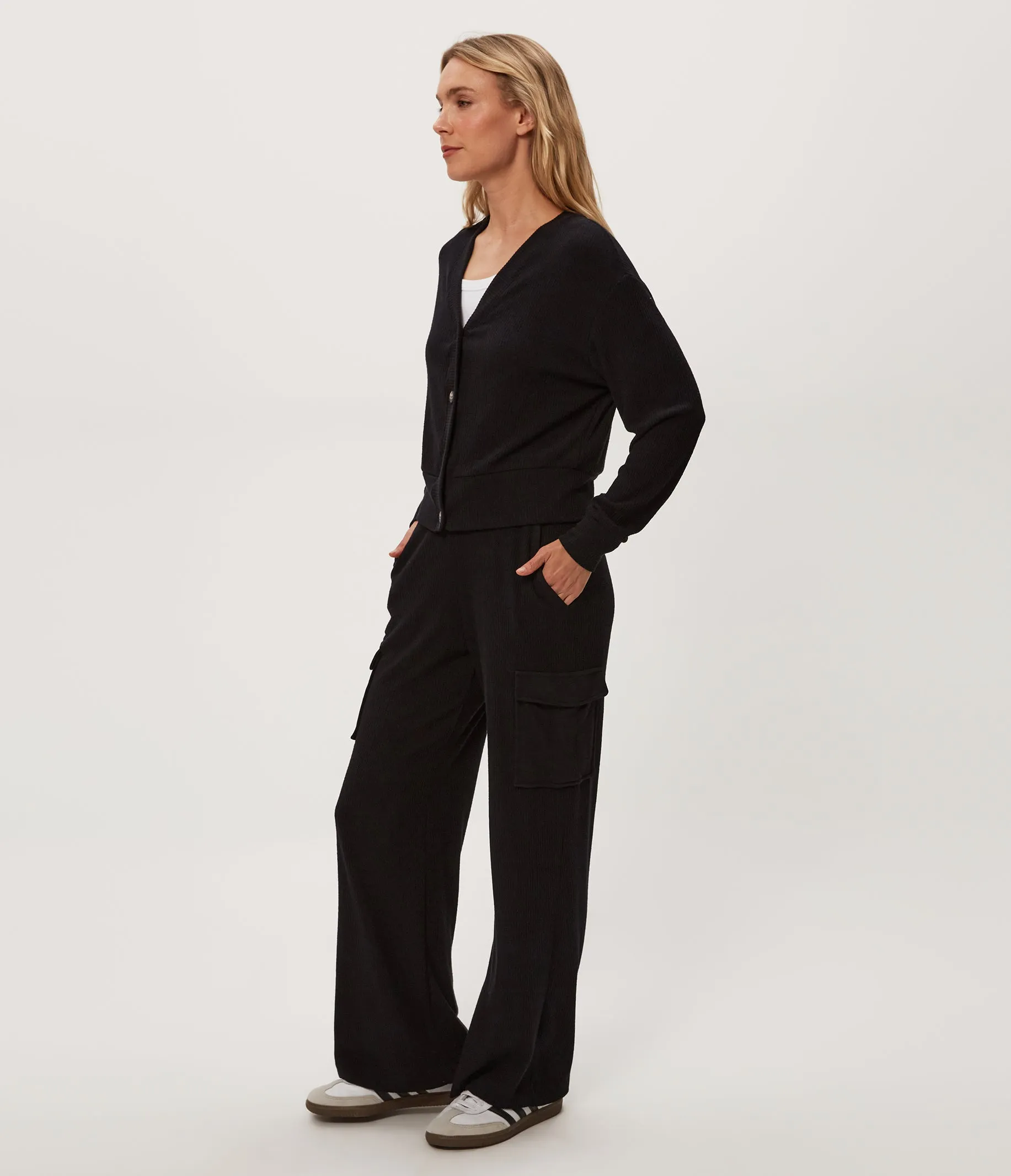 Avery Ribbed Cargo Pant sold by Michael Stars product image thumbnail 5