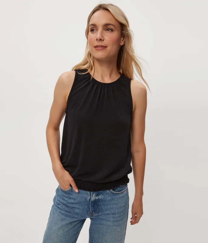 Akira Smocked Bottom Tank sold by Michael Stars