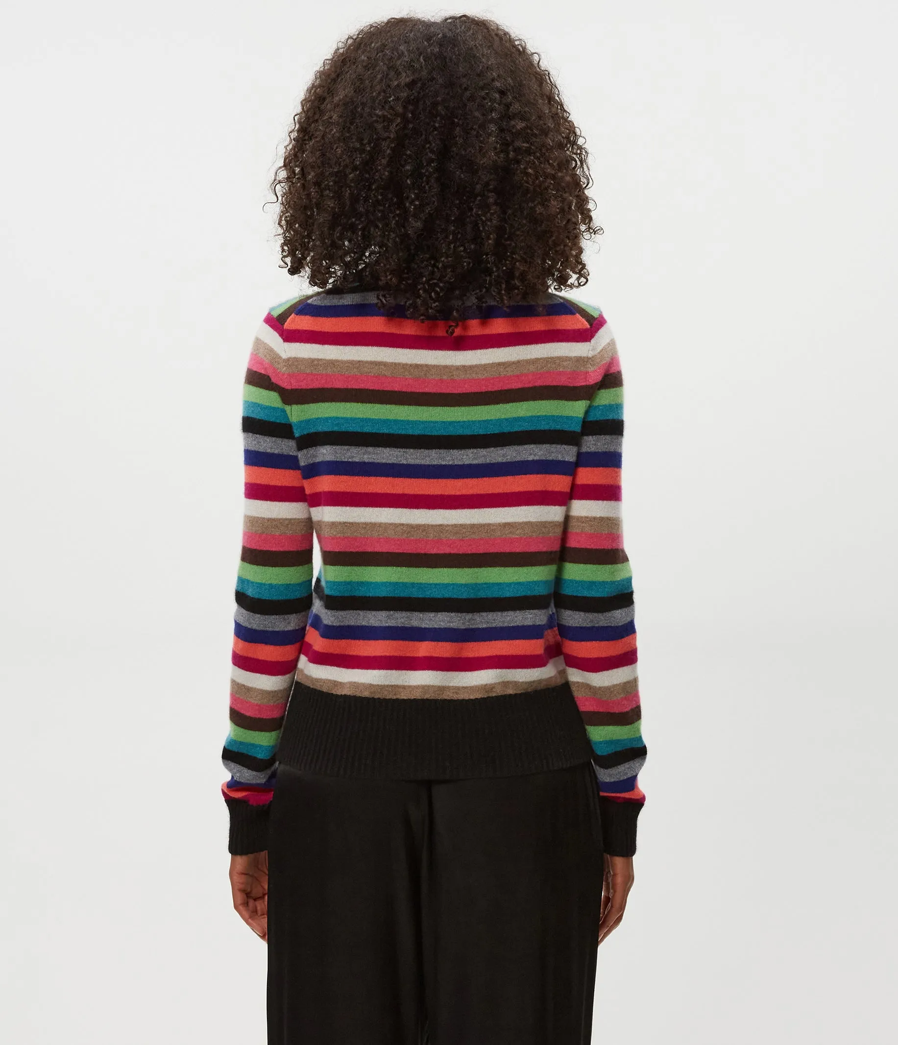 Sophie Striped Crewneck Cashmere Sweater sold by Michael Stars product image thumbnail 5